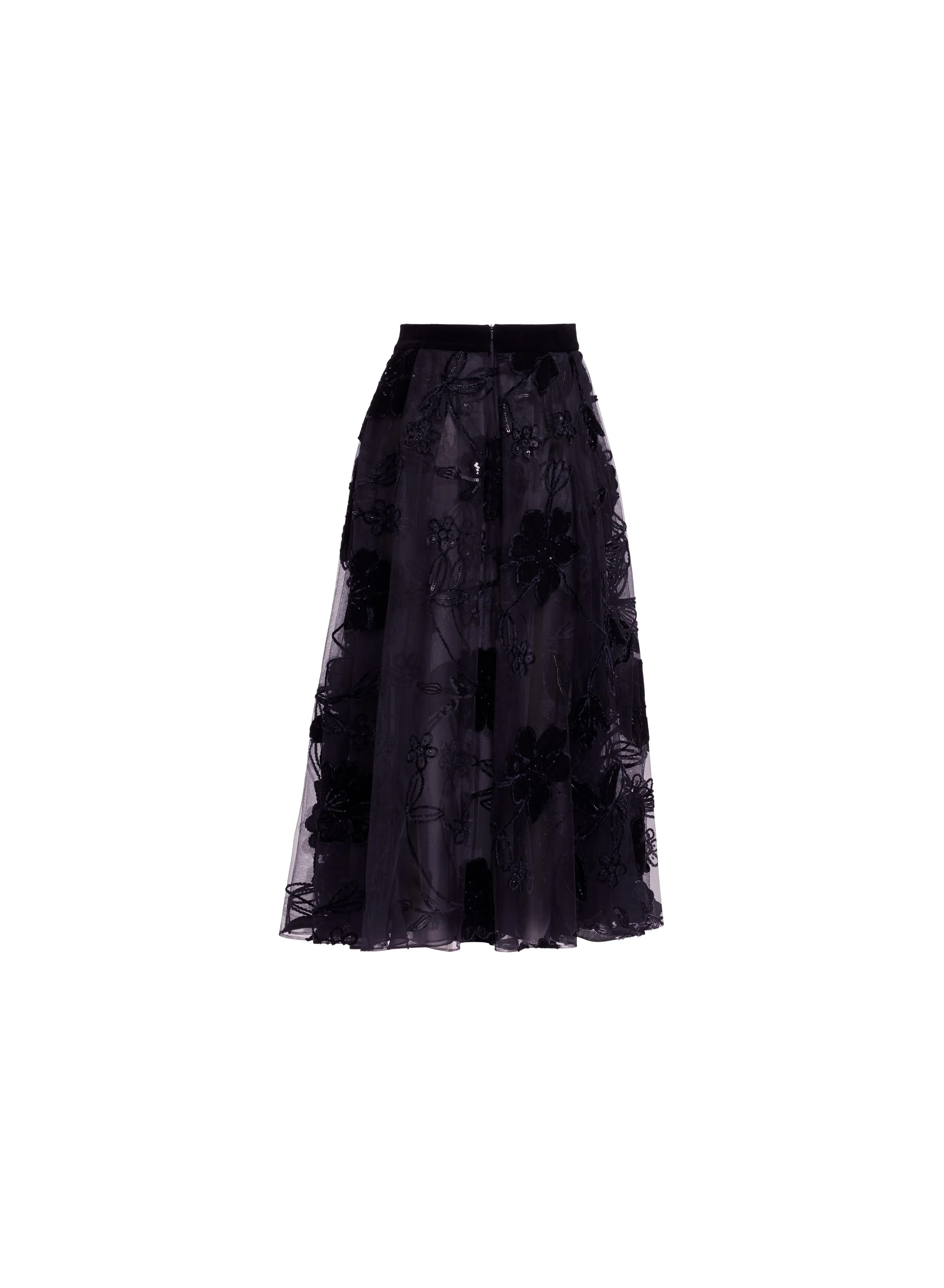 Velvet Embroidered Midi Skirt sold by Elie Saab product image thumbnail 5