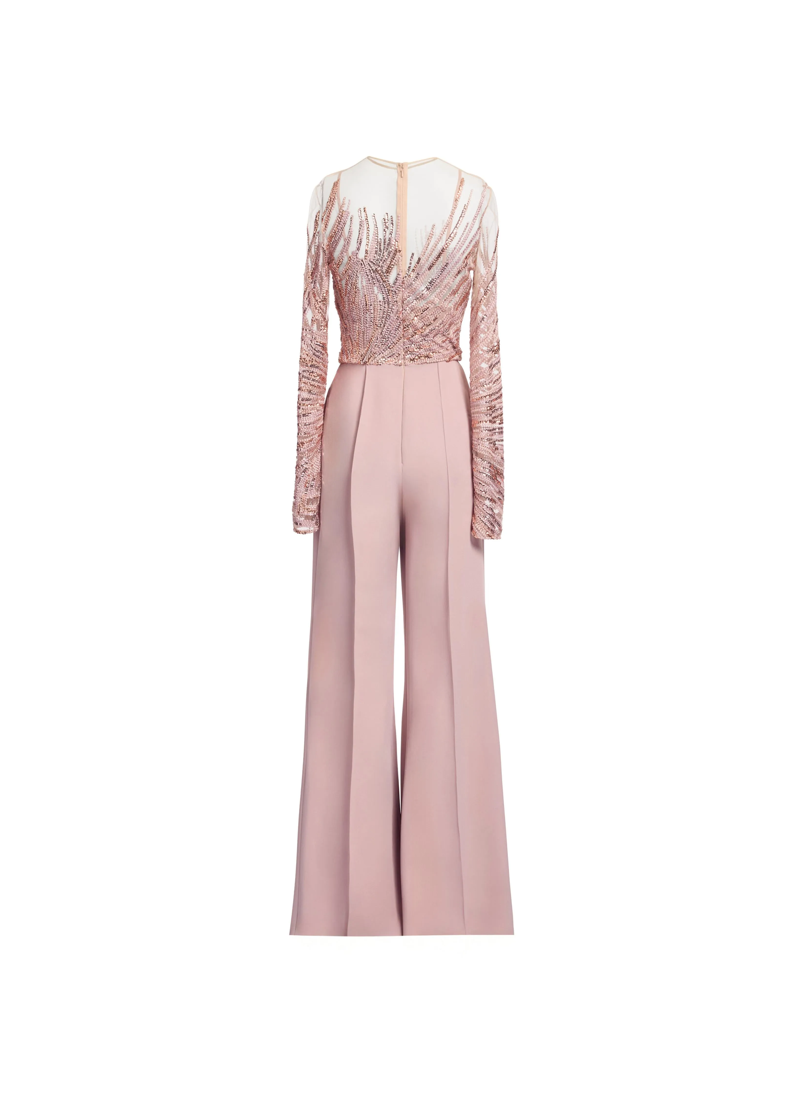 Embroidered Tulle and Cady Jumpsuit sold by Elie Saab product image thumbnail 4