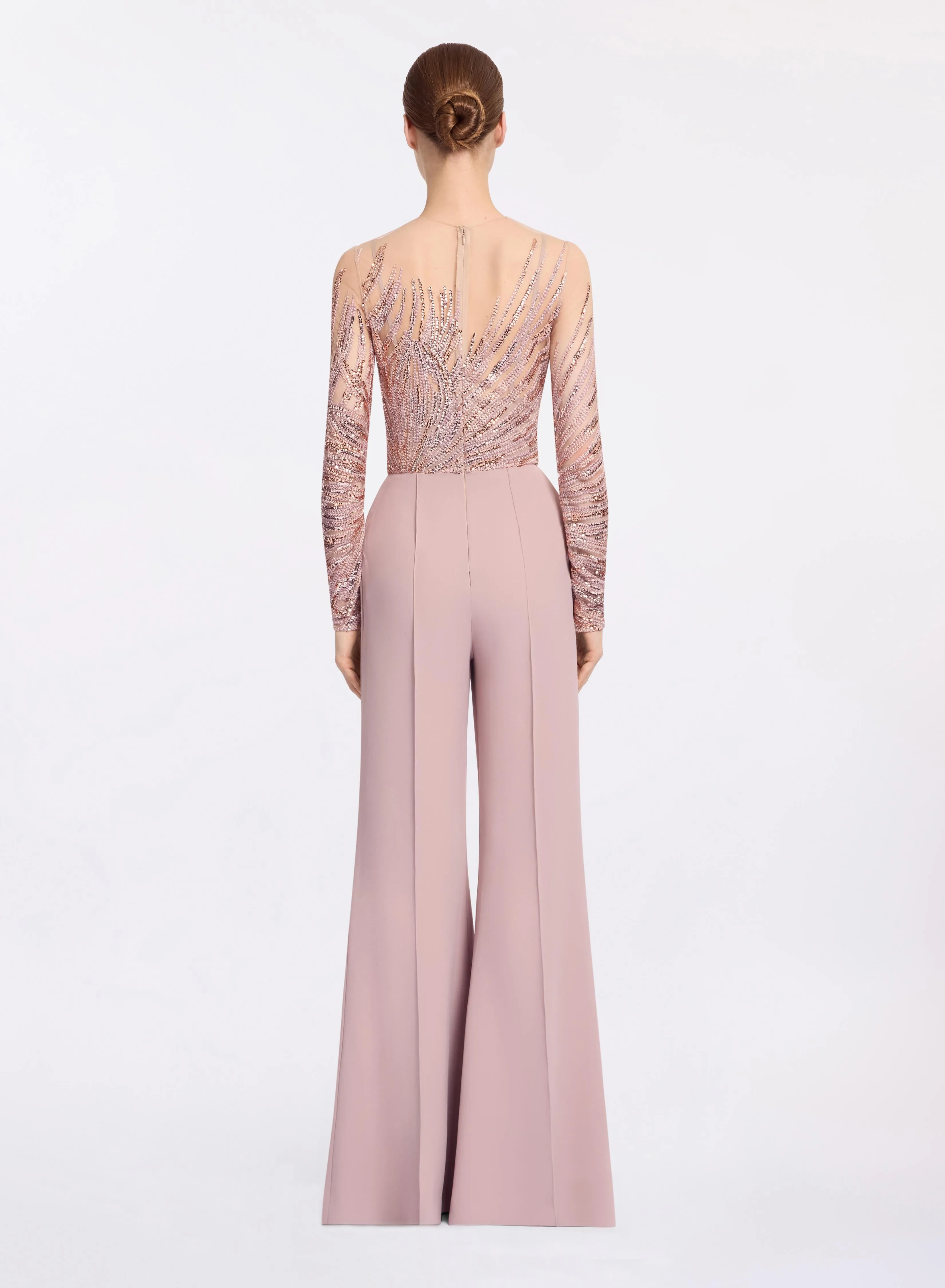 Embroidered Tulle and Cady Jumpsuit sold by Elie Saab product image thumbnail 2