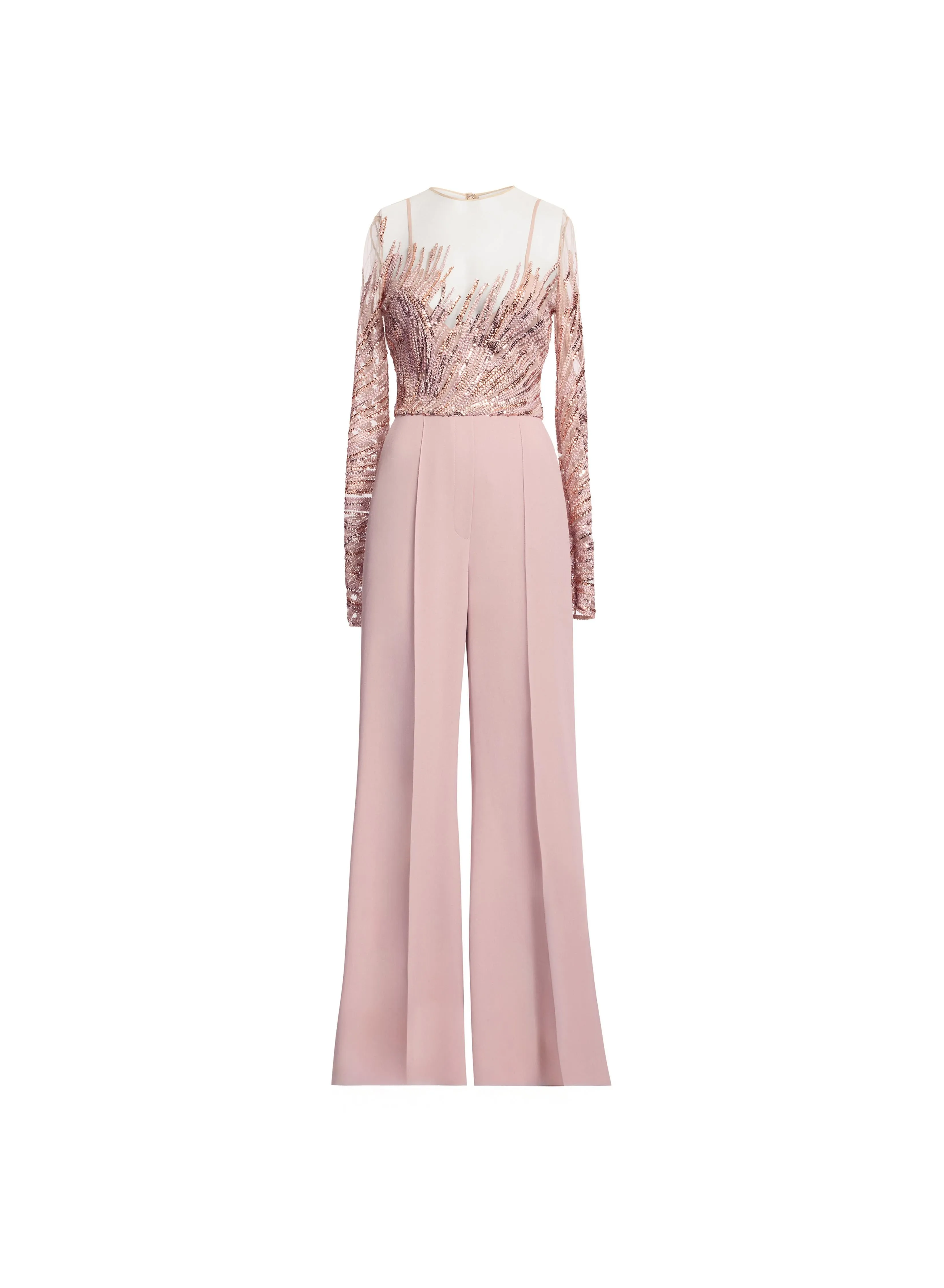 Embroidered Tulle and Cady Jumpsuit sold by Elie Saab product image thumbnail 3