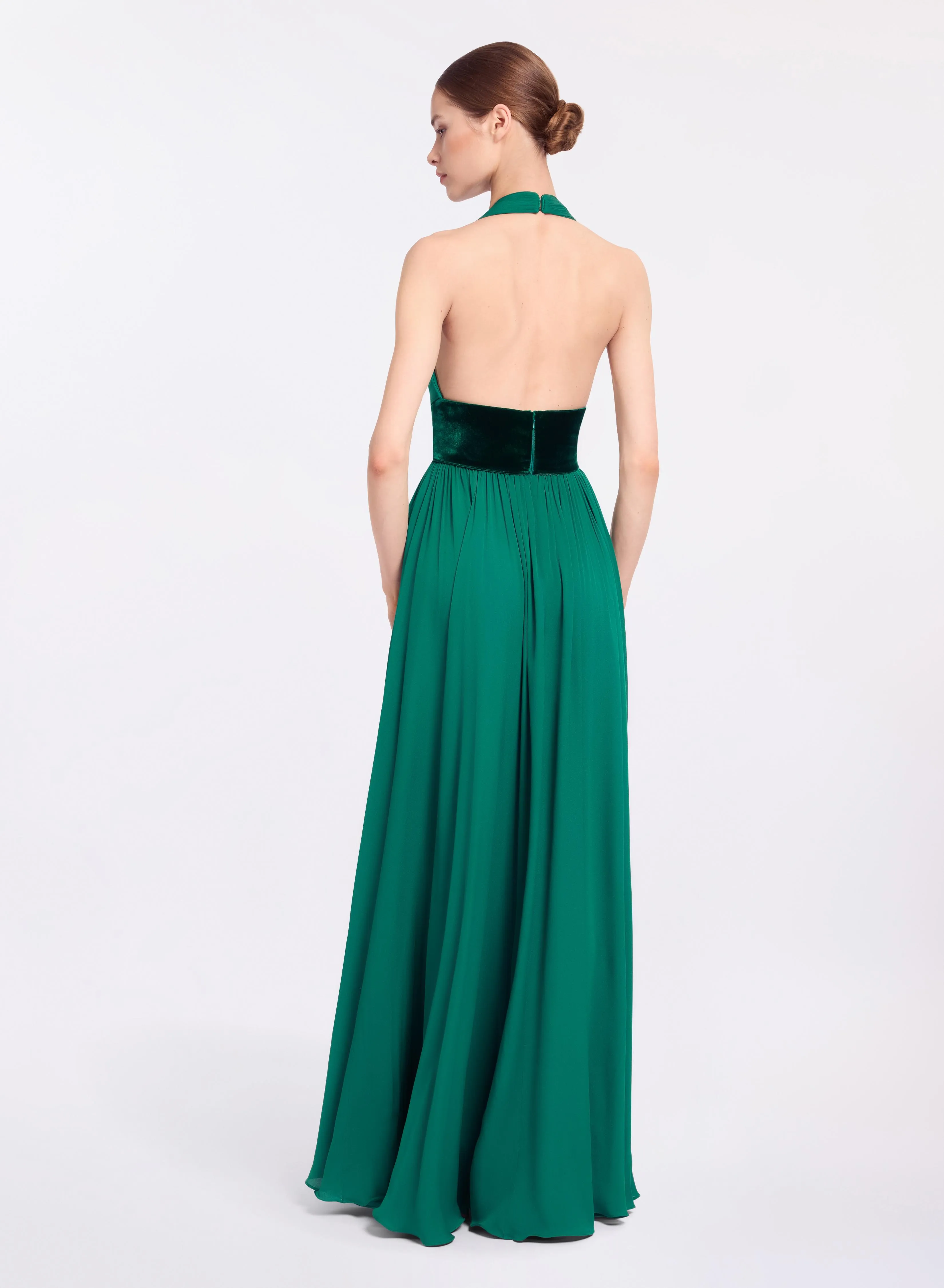 Silk and Velvet Long Dress sold by Elie Saab product image thumbnail 4