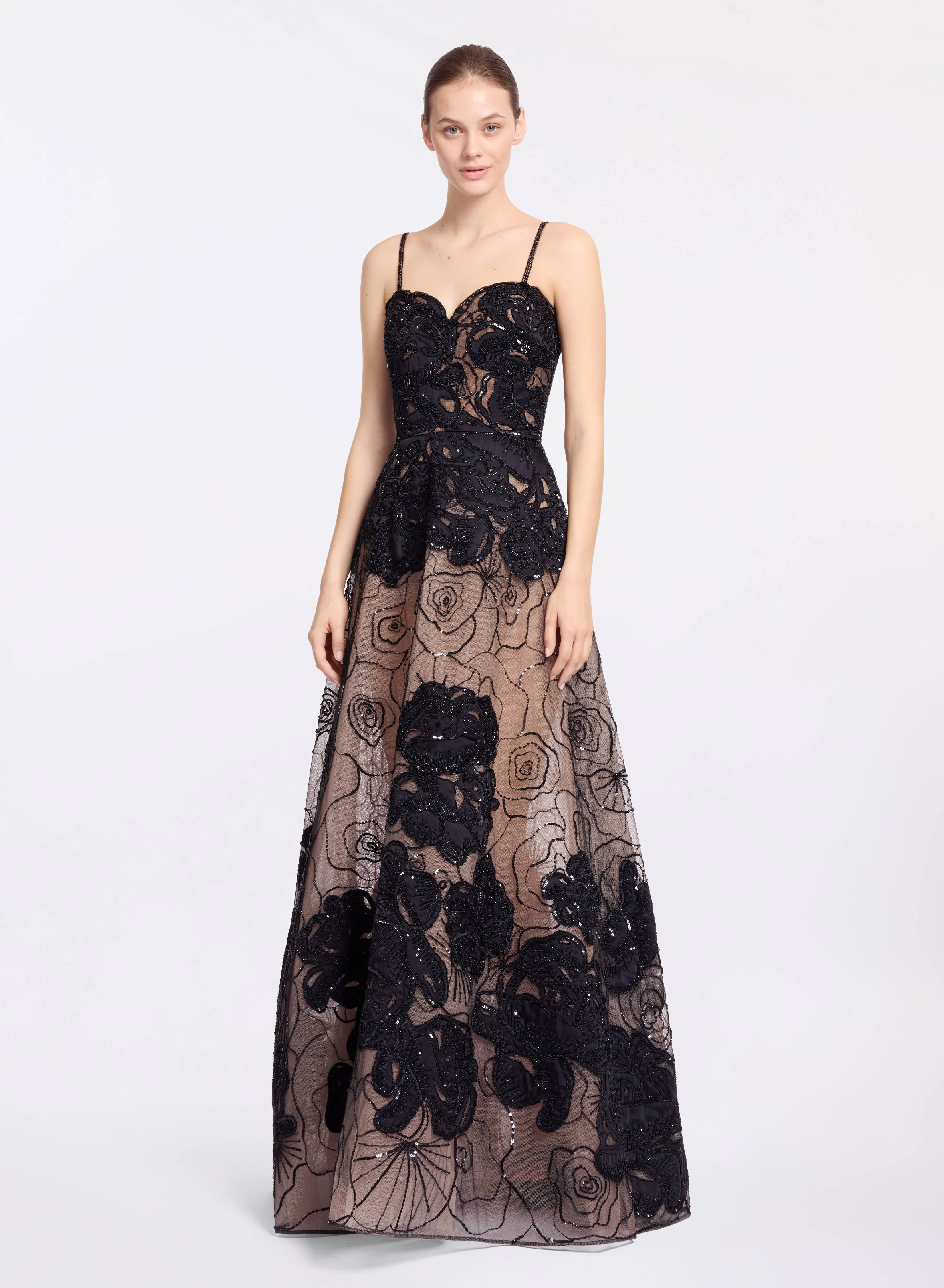 Floral Bead Embroidered Gown sold by Elie Saab