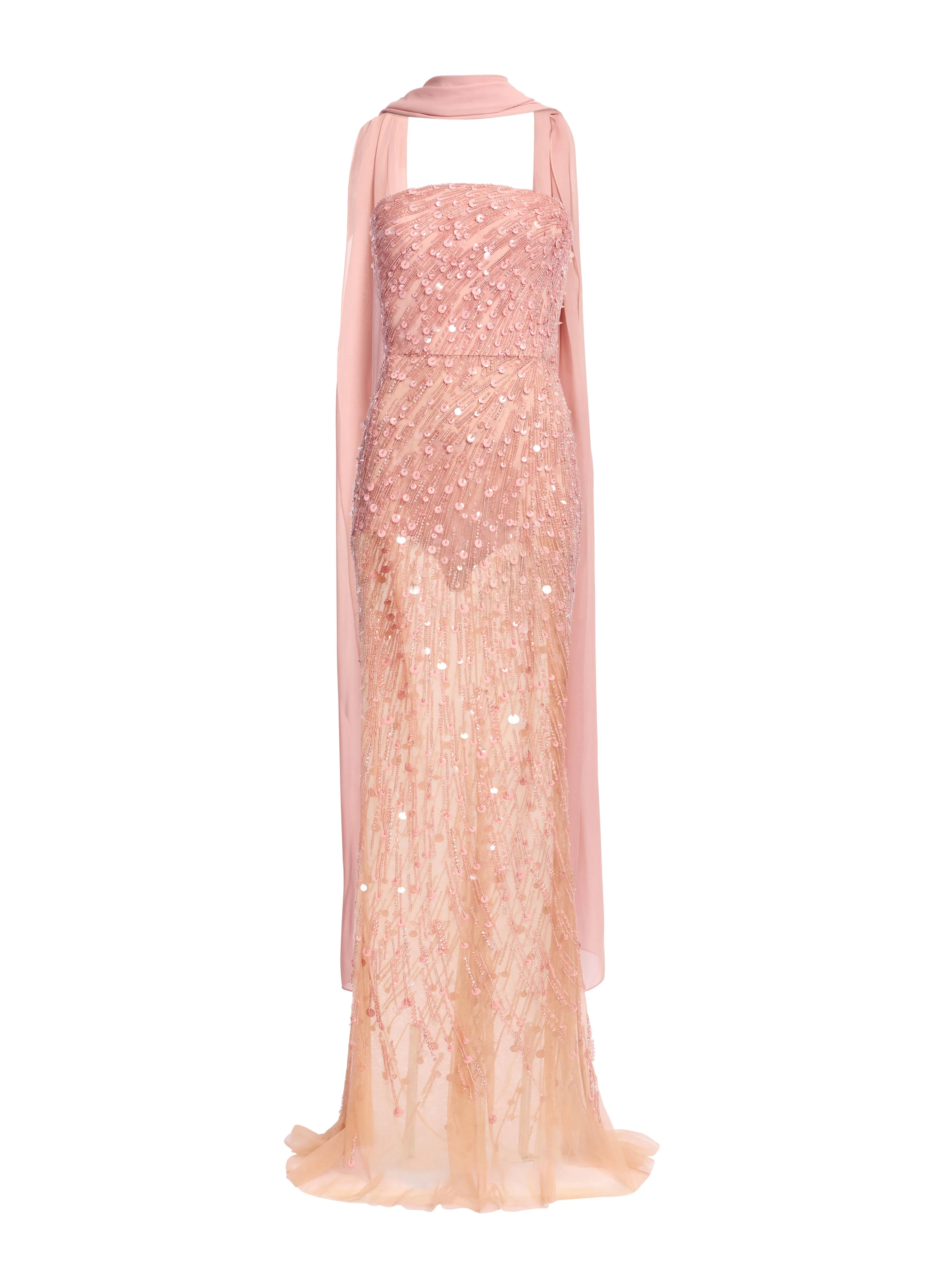 Bead Embroidered Strapless Dress sold by Elie Saab product image thumbnail 3