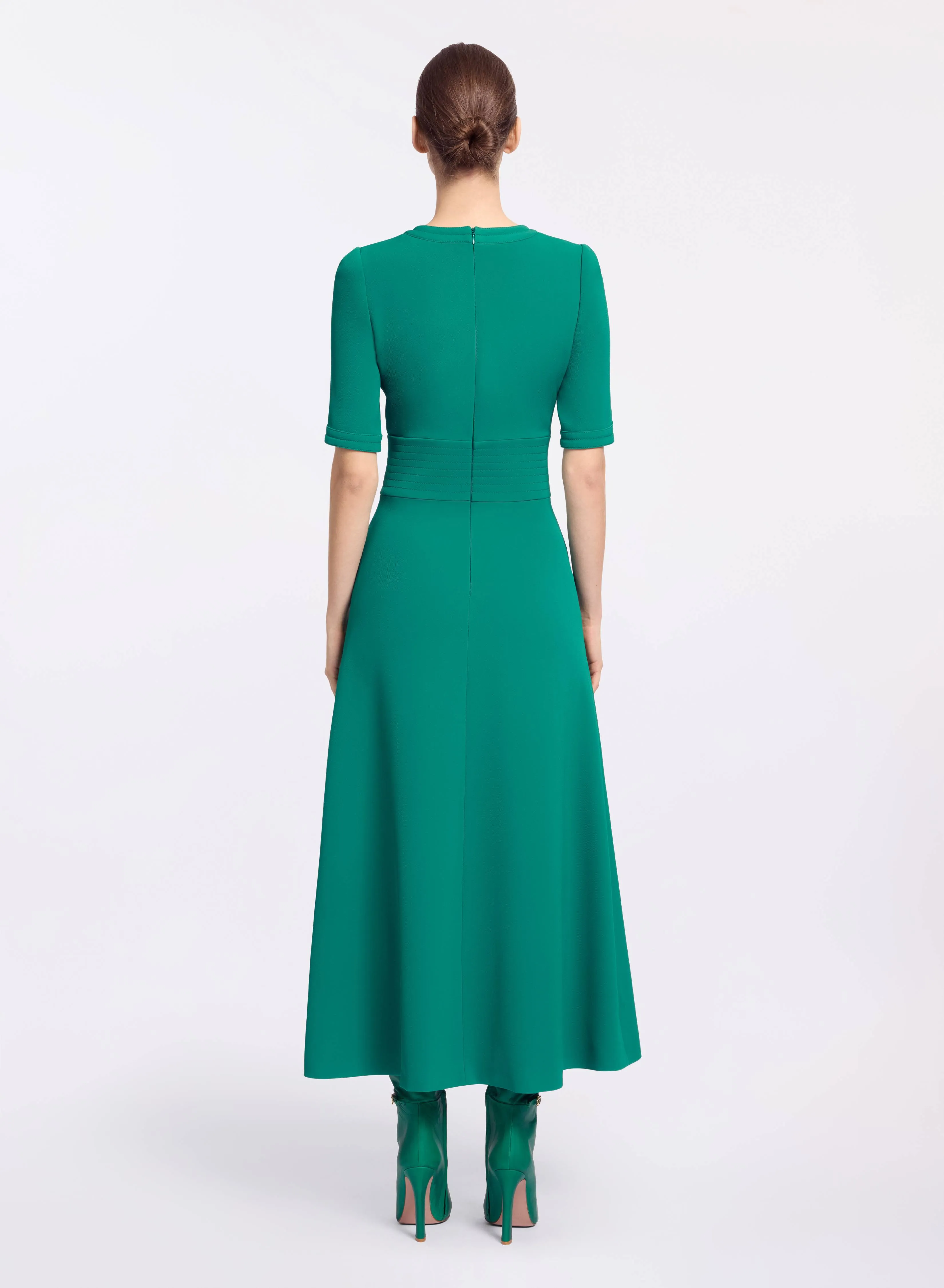 Lace Up Cady Midi Dress sold by Elie Saab product image thumbnail 2