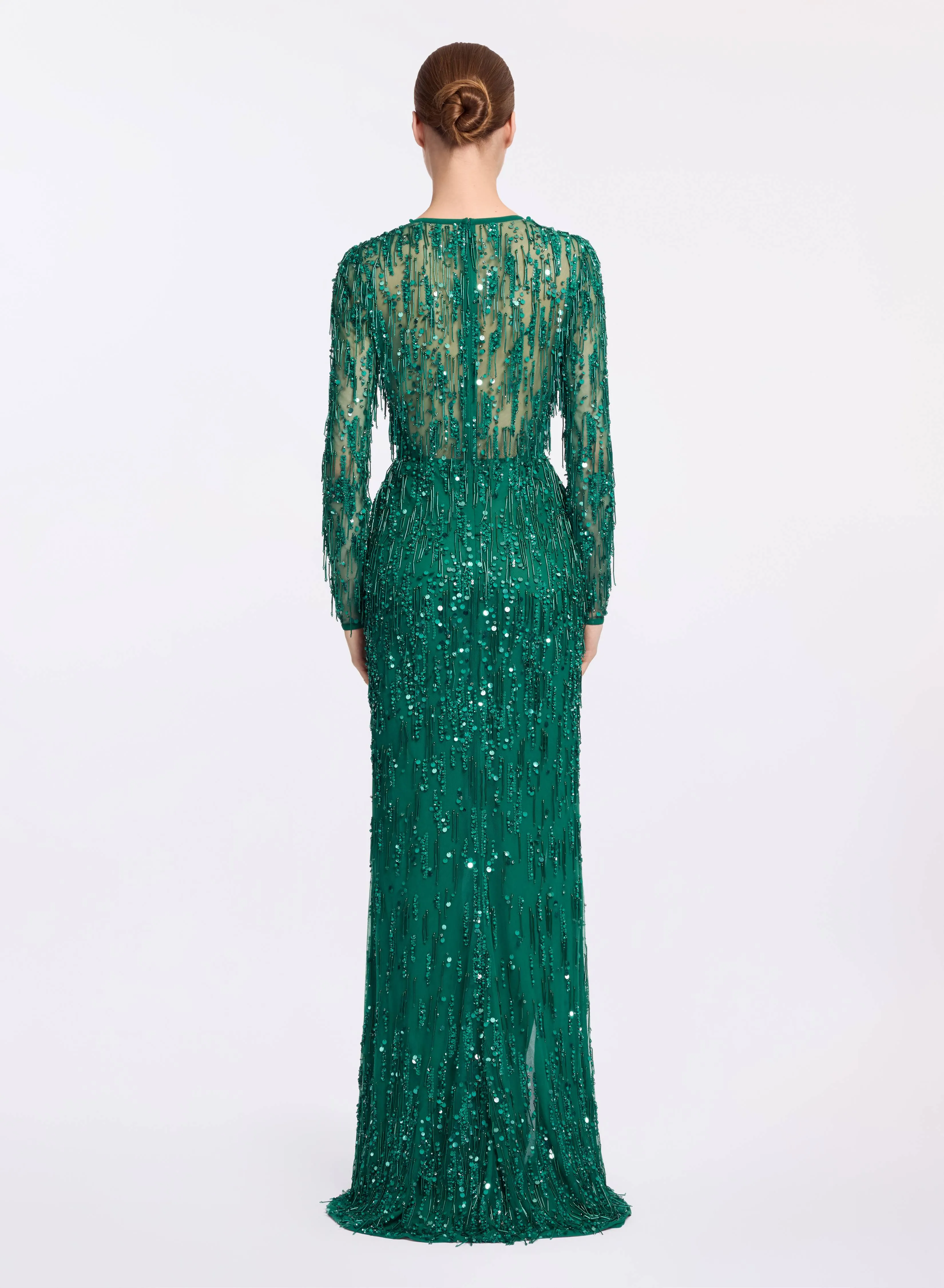 Bead Embroidered Fringe Gown sold by Elie Saab product image thumbnail 2
