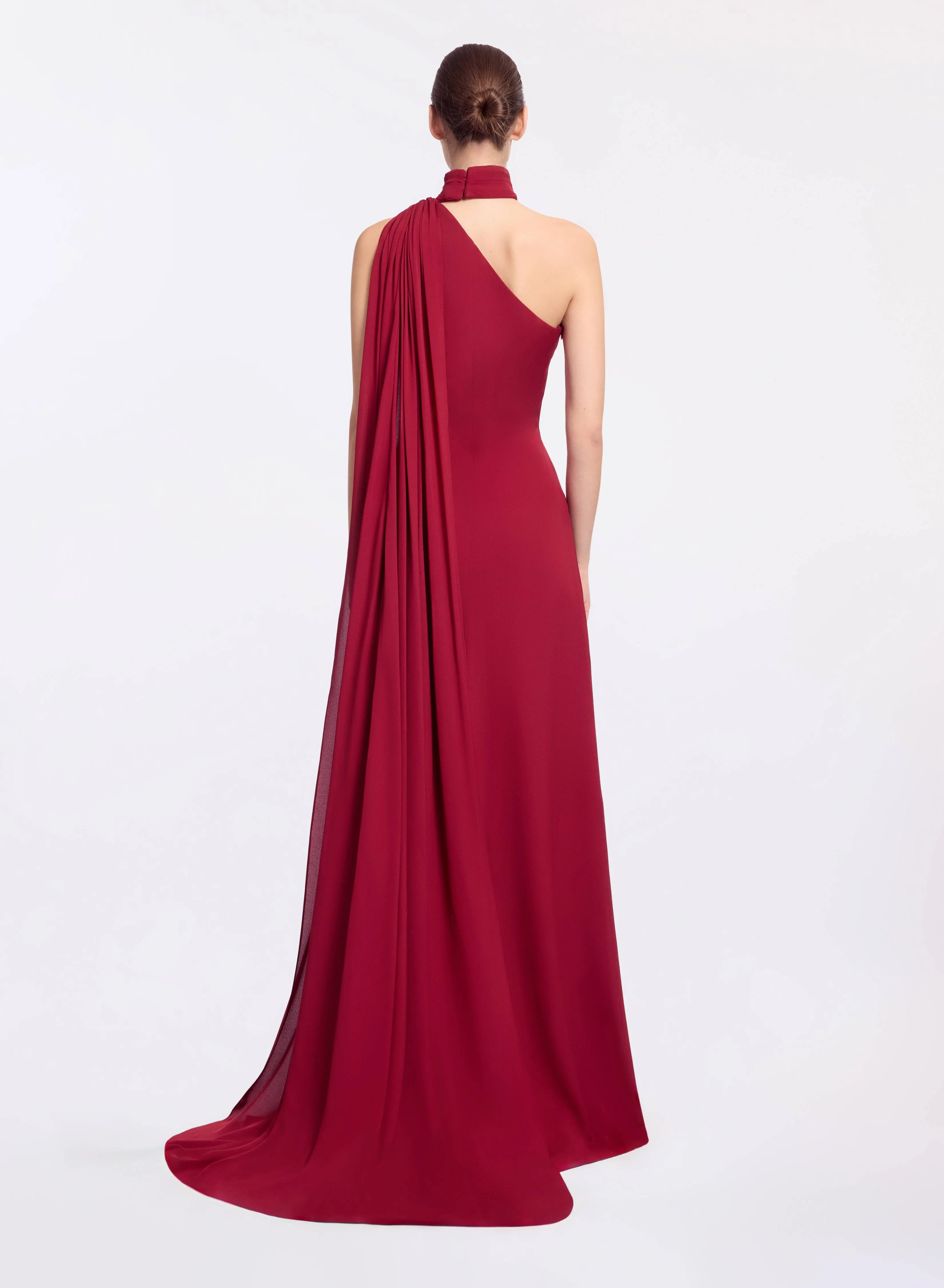 One-Shoulder Silk Long Dress sold by Elie Saab product image thumbnail 2