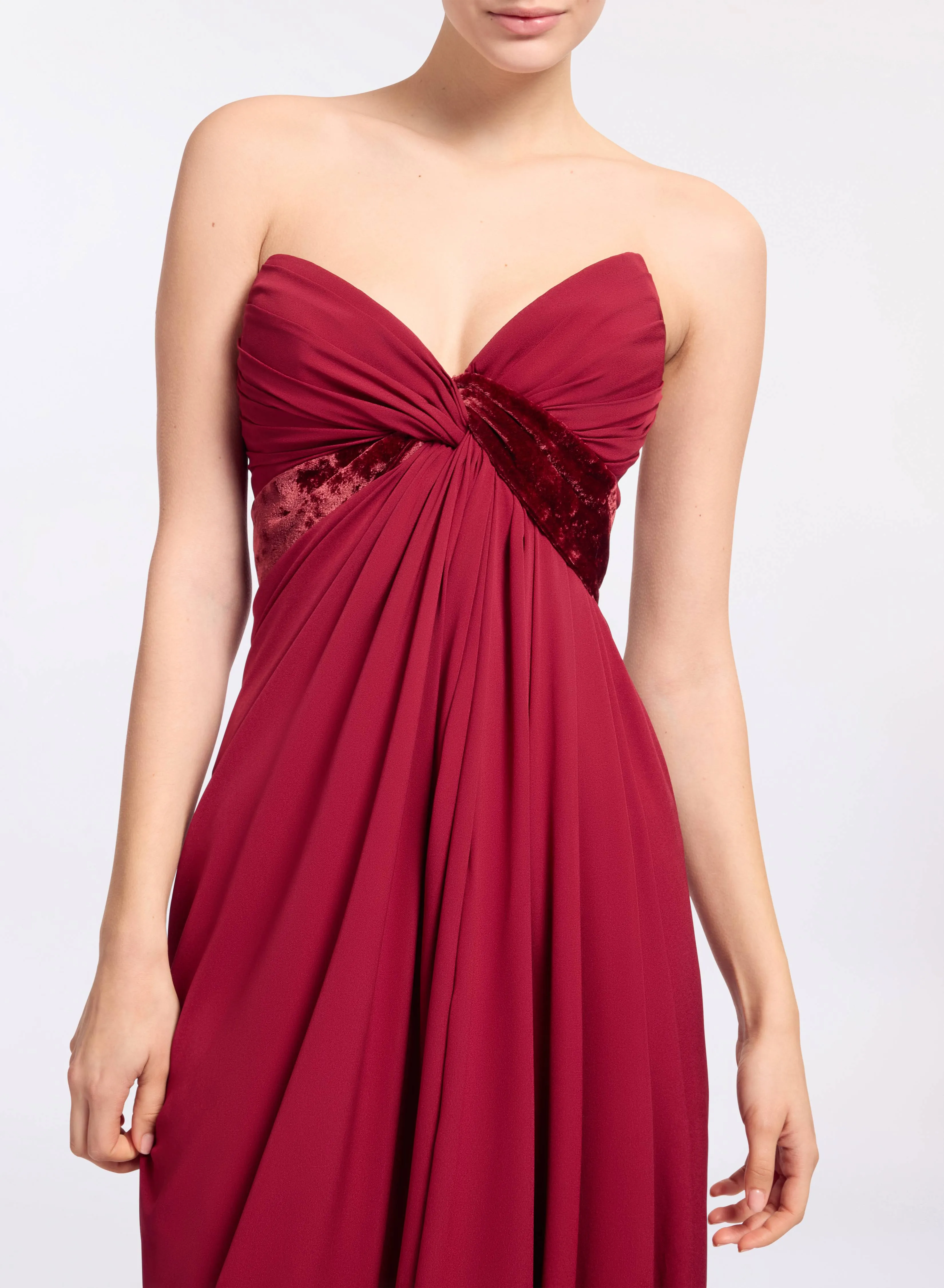 Silk and Velvet Long Dress sold by Elie Saab product image thumbnail 5