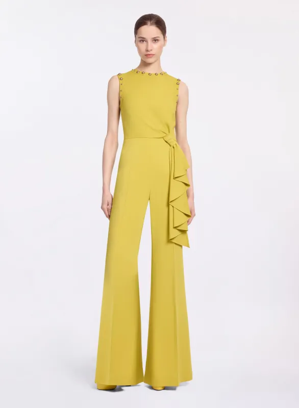 Stud Embellished Cady Jumpsuit sold by Elie Saab