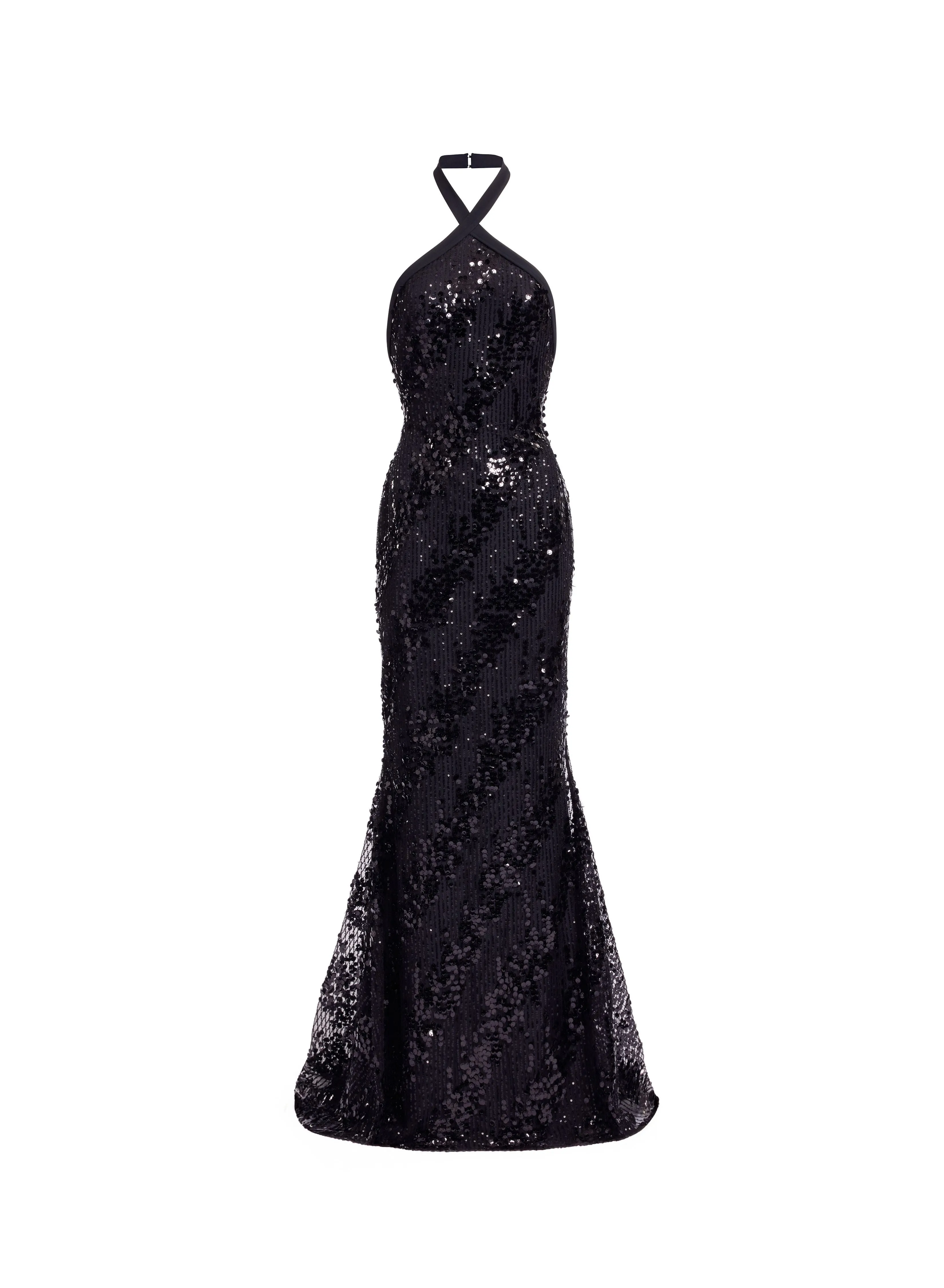 Sequin Halter Long Dress sold by Elie Saab product image thumbnail 3