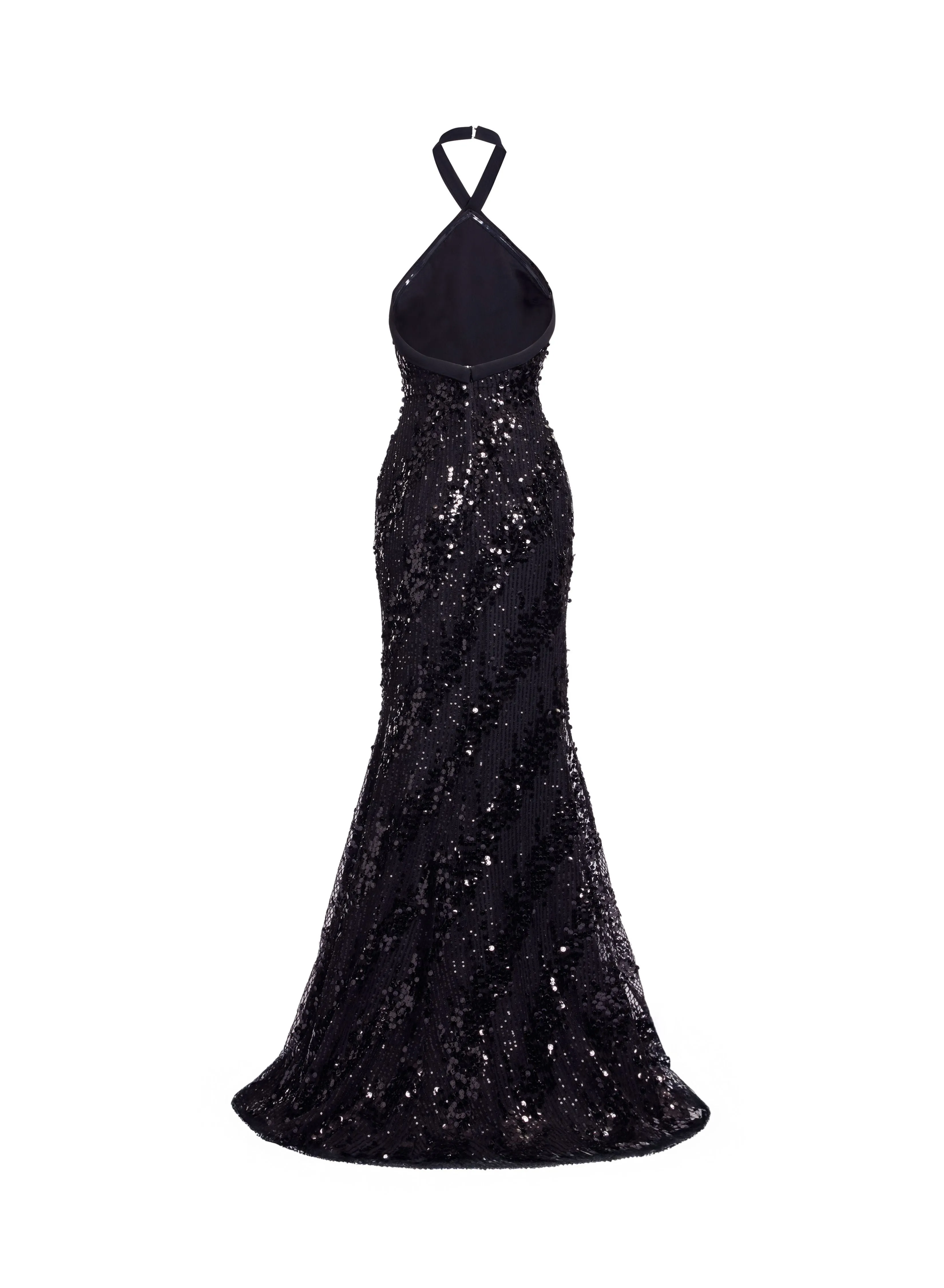 Sequin Halter Long Dress sold by Elie Saab product image thumbnail 4