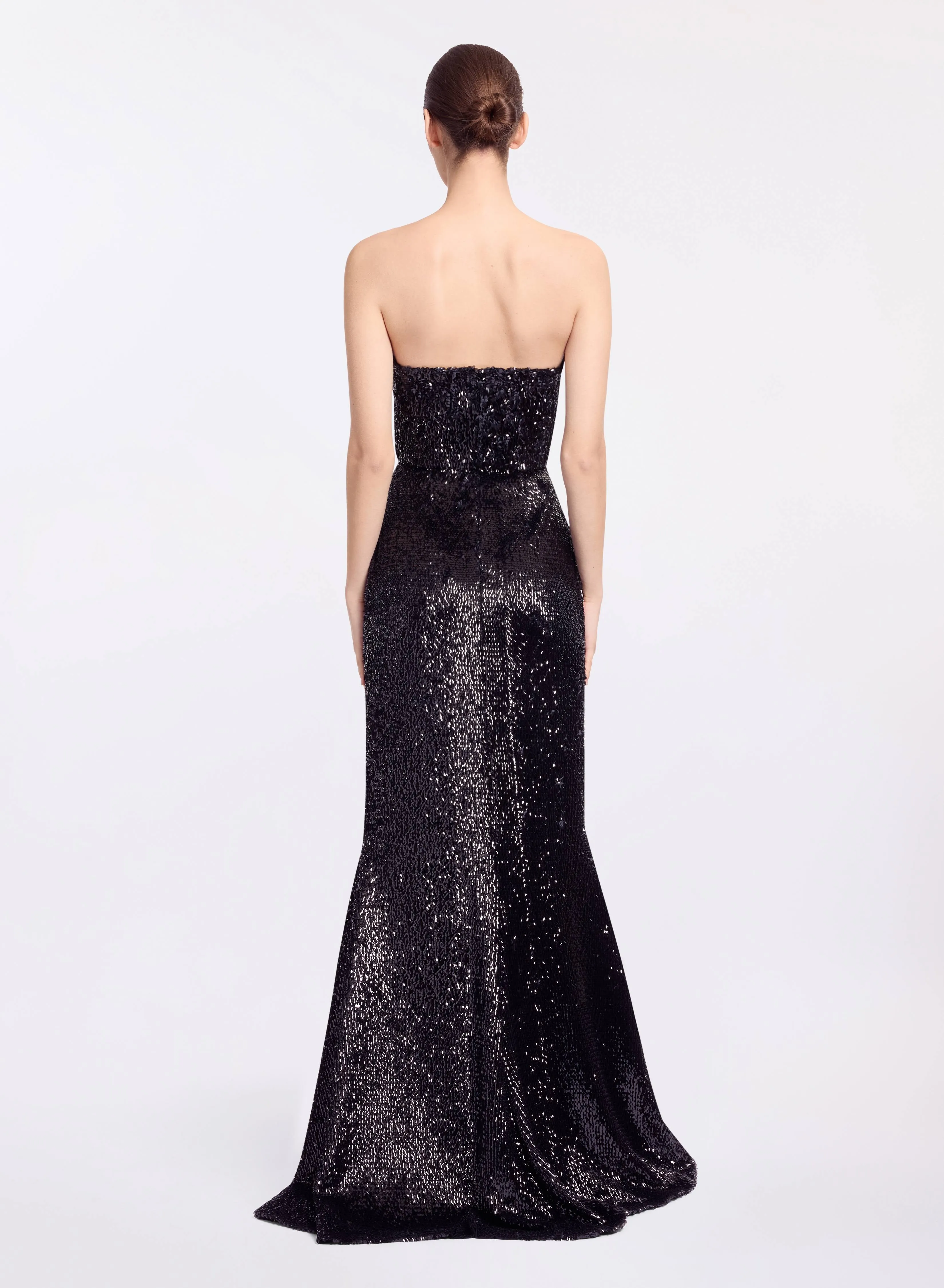 Sequin Embellished Strapless Dress sold by Elie Saab product image thumbnail 2