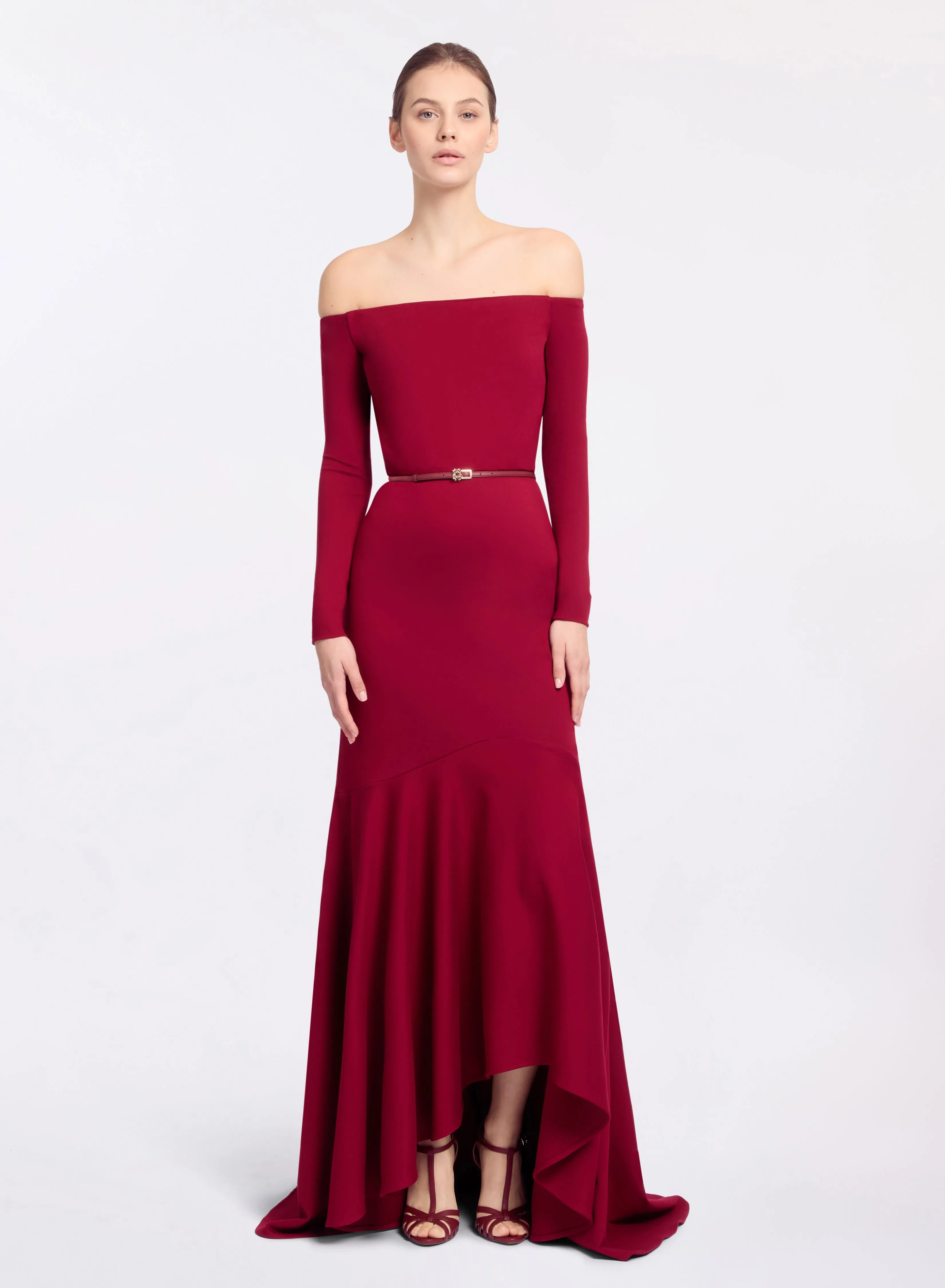 Structured Jersey Long Dress sold by Elie Saab