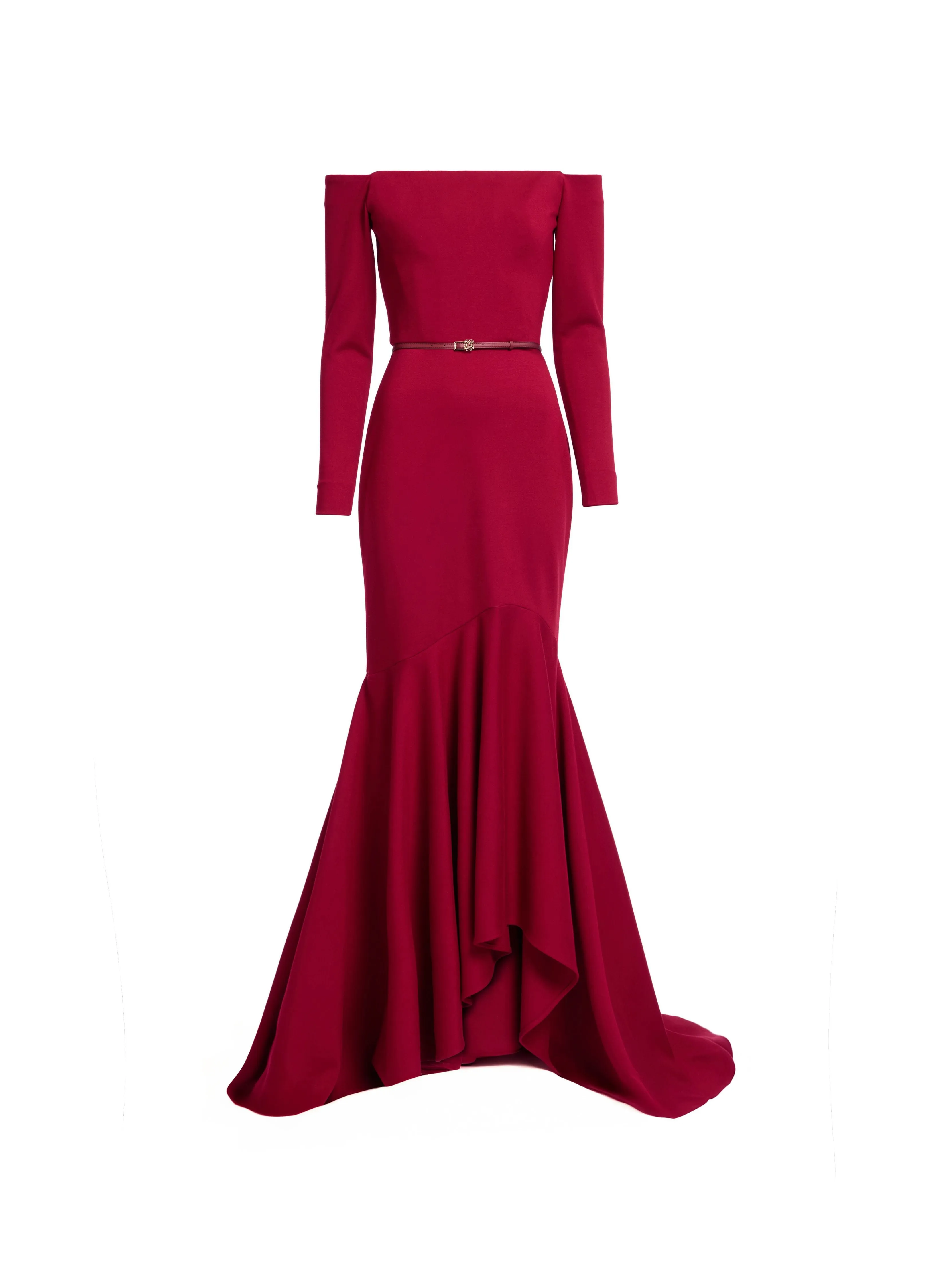 Structured Jersey Long Dress sold by Elie Saab product image thumbnail 3