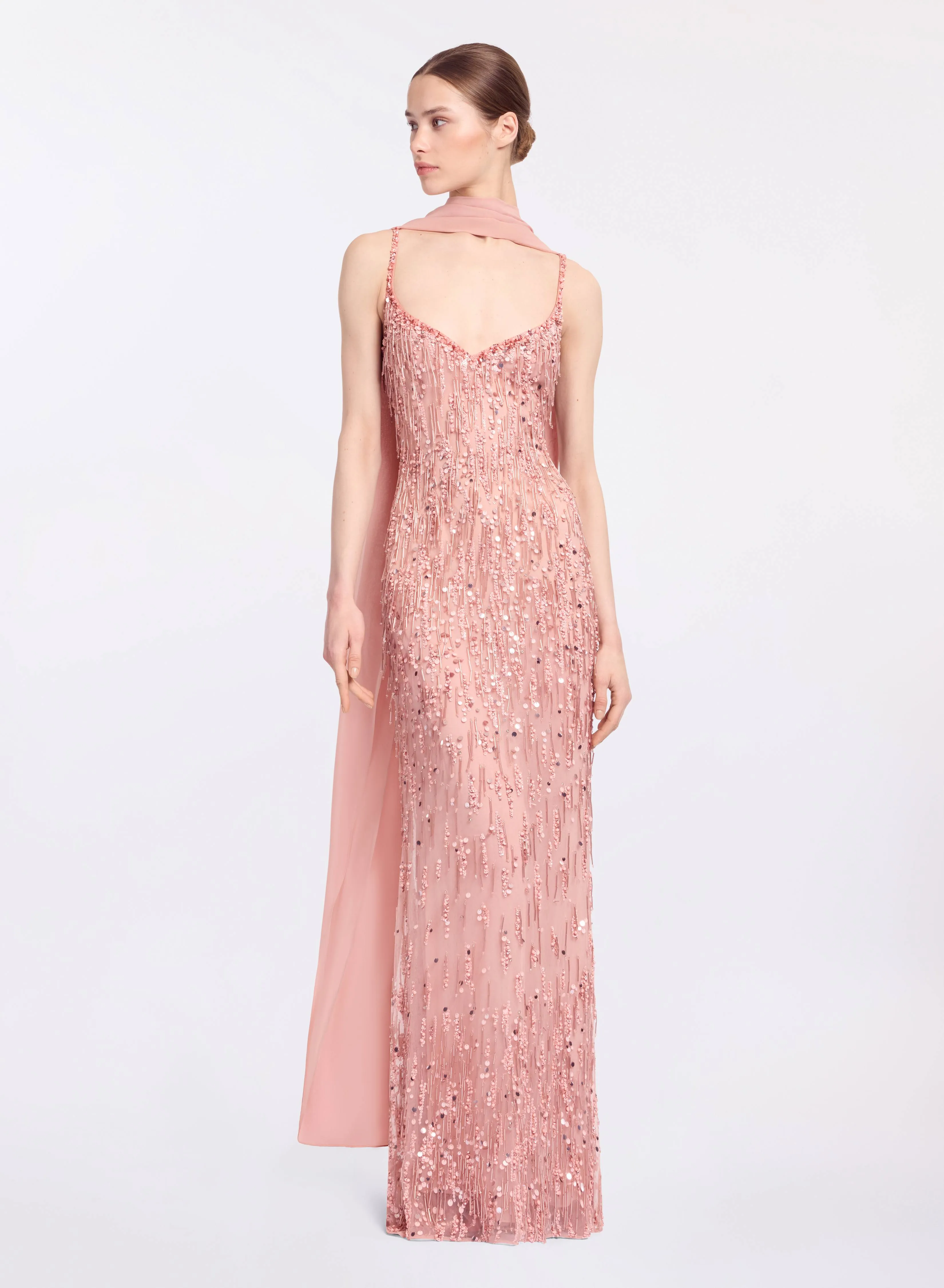 Bead Embroidered Long Dress sold by Elie Saab