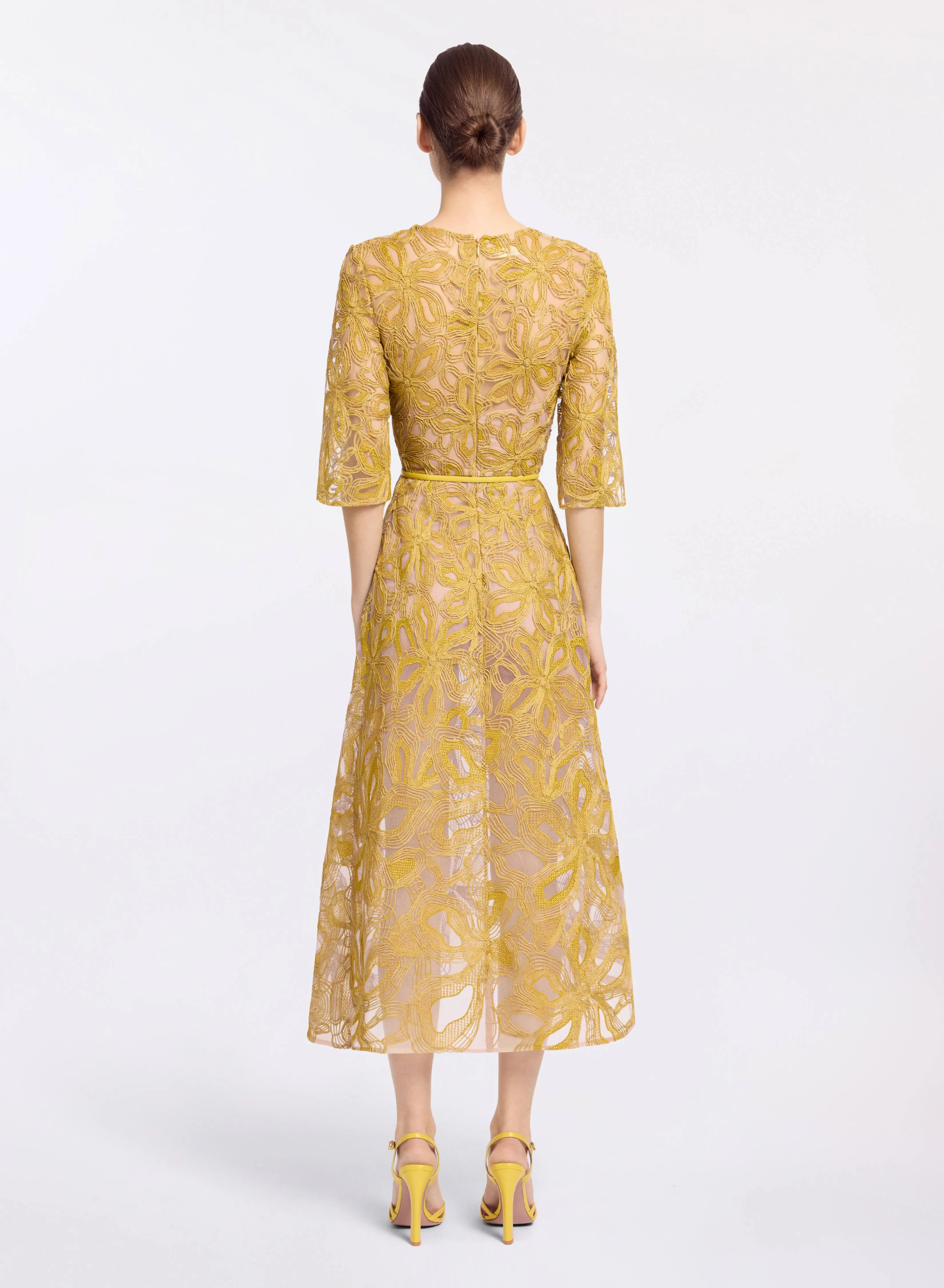 Floral Embroidered Midi Dress sold by Elie Saab product image thumbnail 2