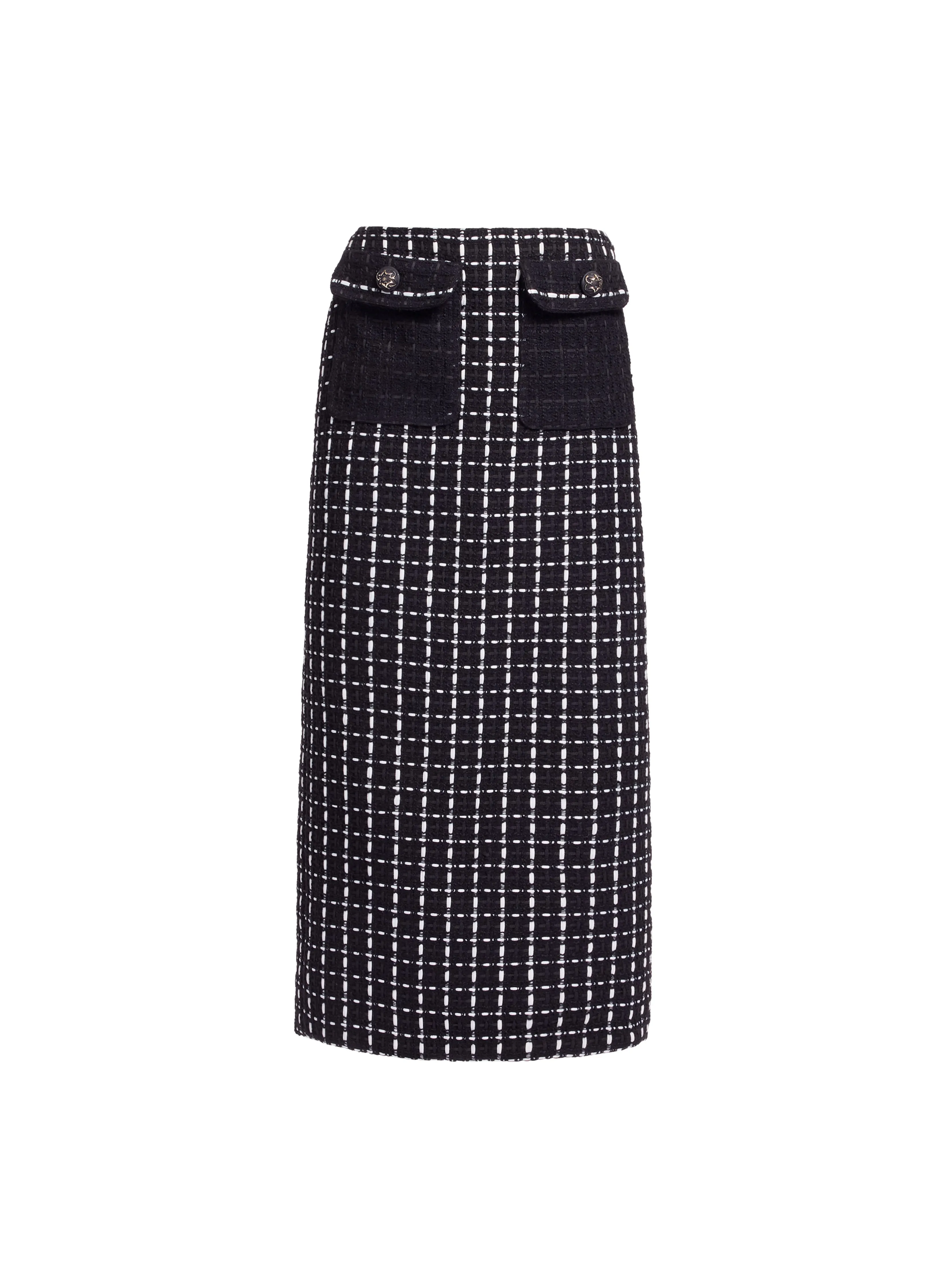 Tweed Midi Skirt sold by Elie Saab product image thumbnail 3