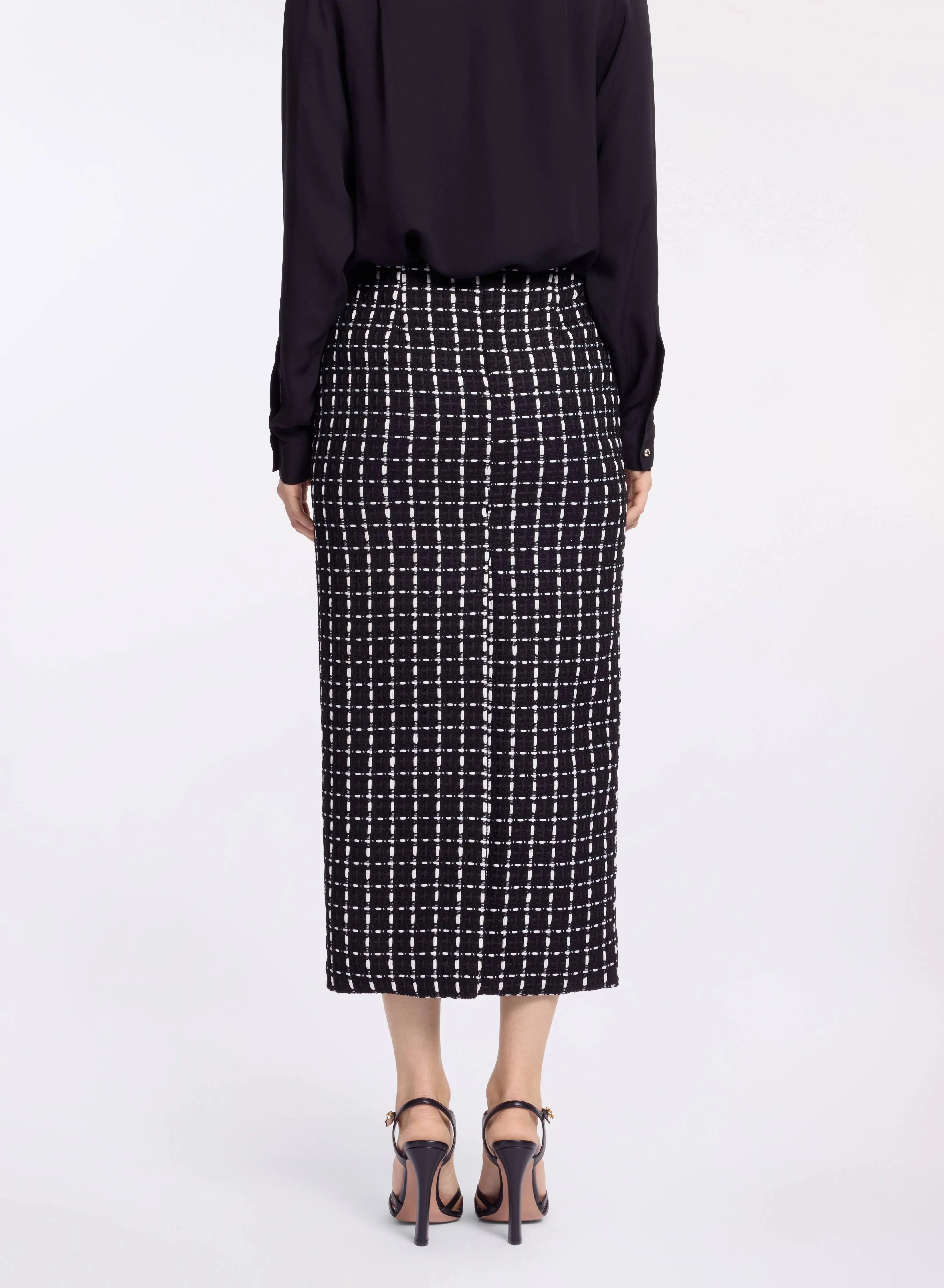 Tweed Midi Skirt sold by Elie Saab product image thumbnail 2