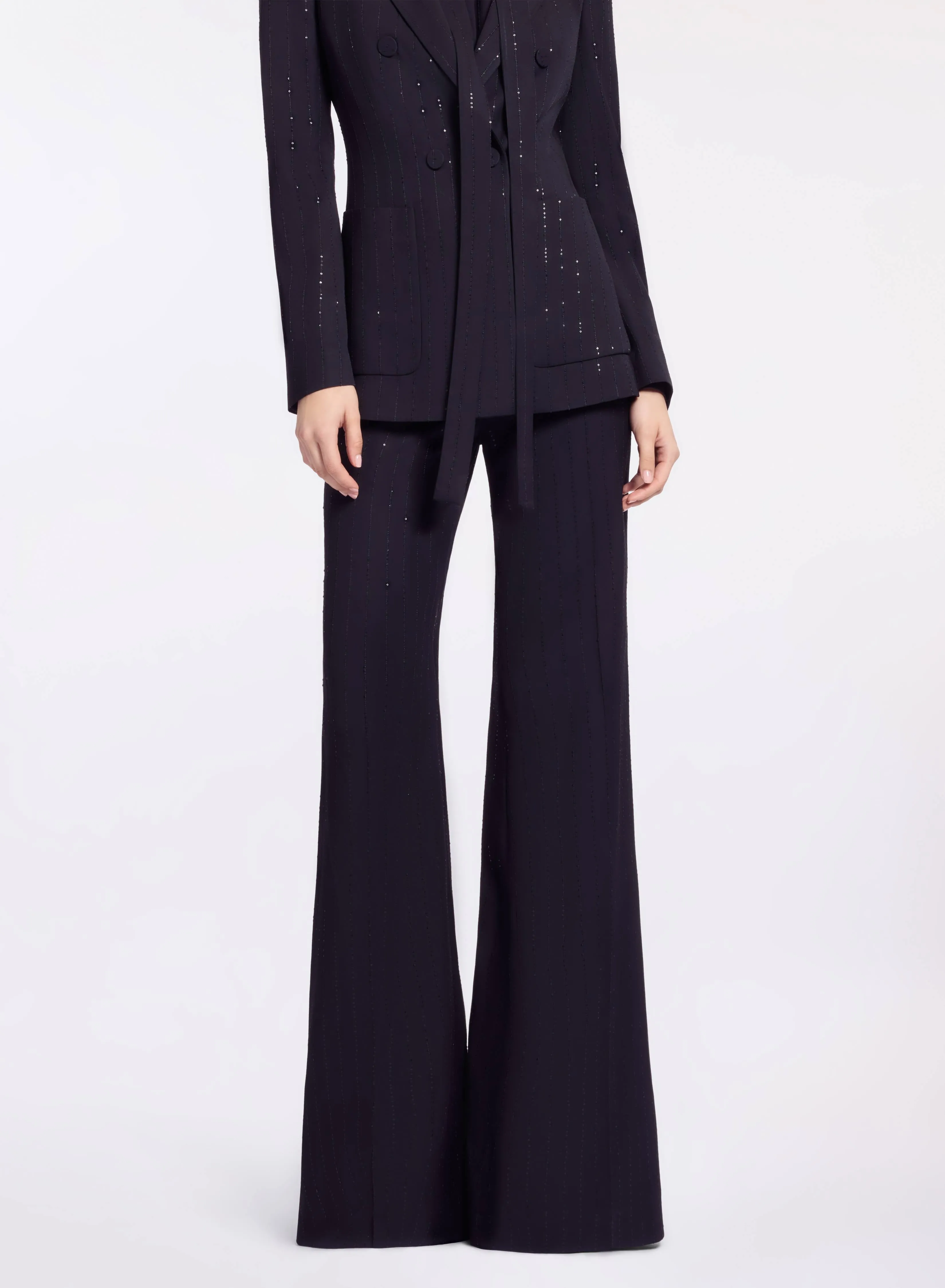 Embellished Pinstripe Pants sold by Elie Saab product image thumbnail 4