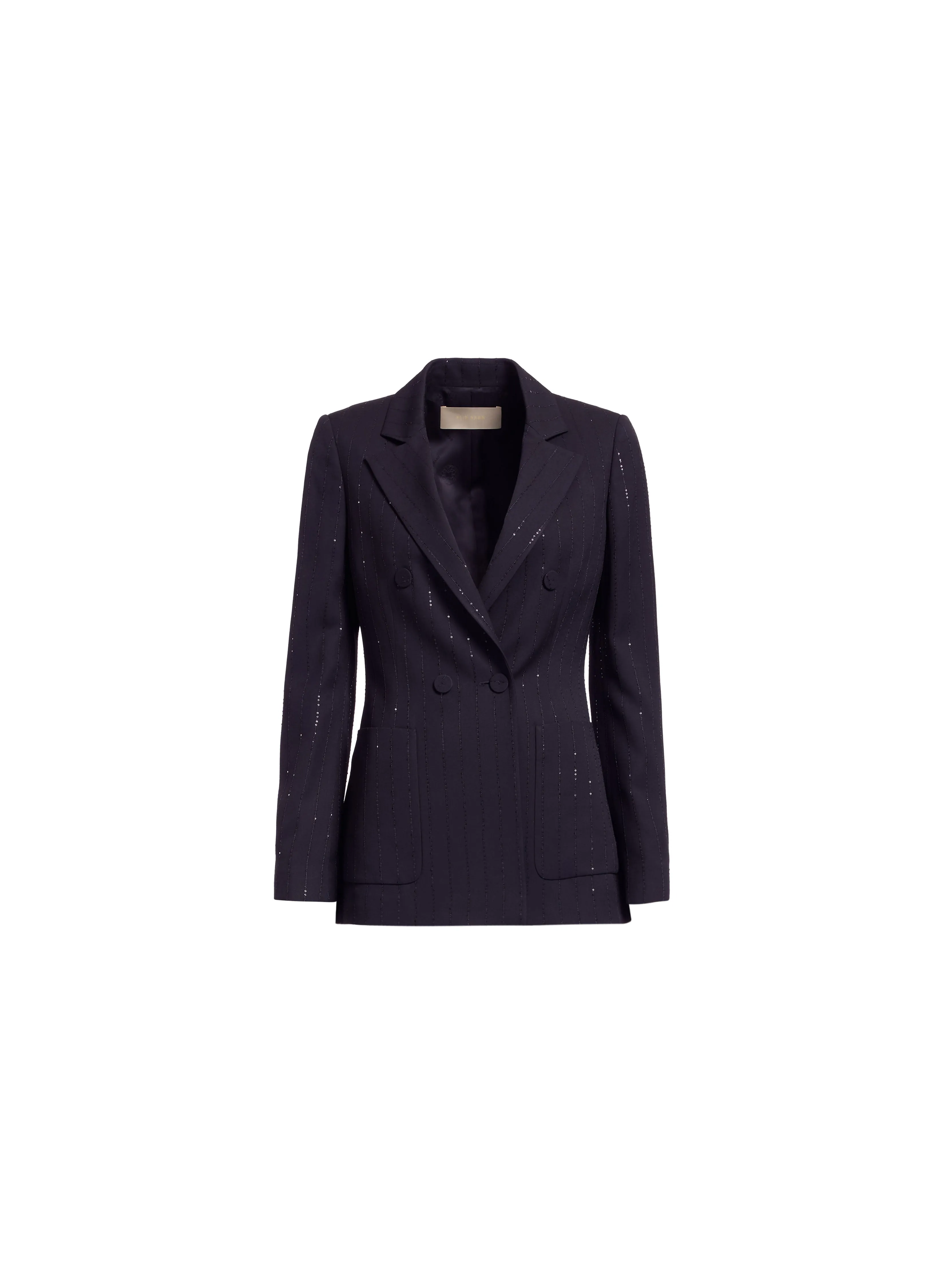 Embellished Pinstripe Crepe Blazer sold by Elie Saab product image thumbnail 4