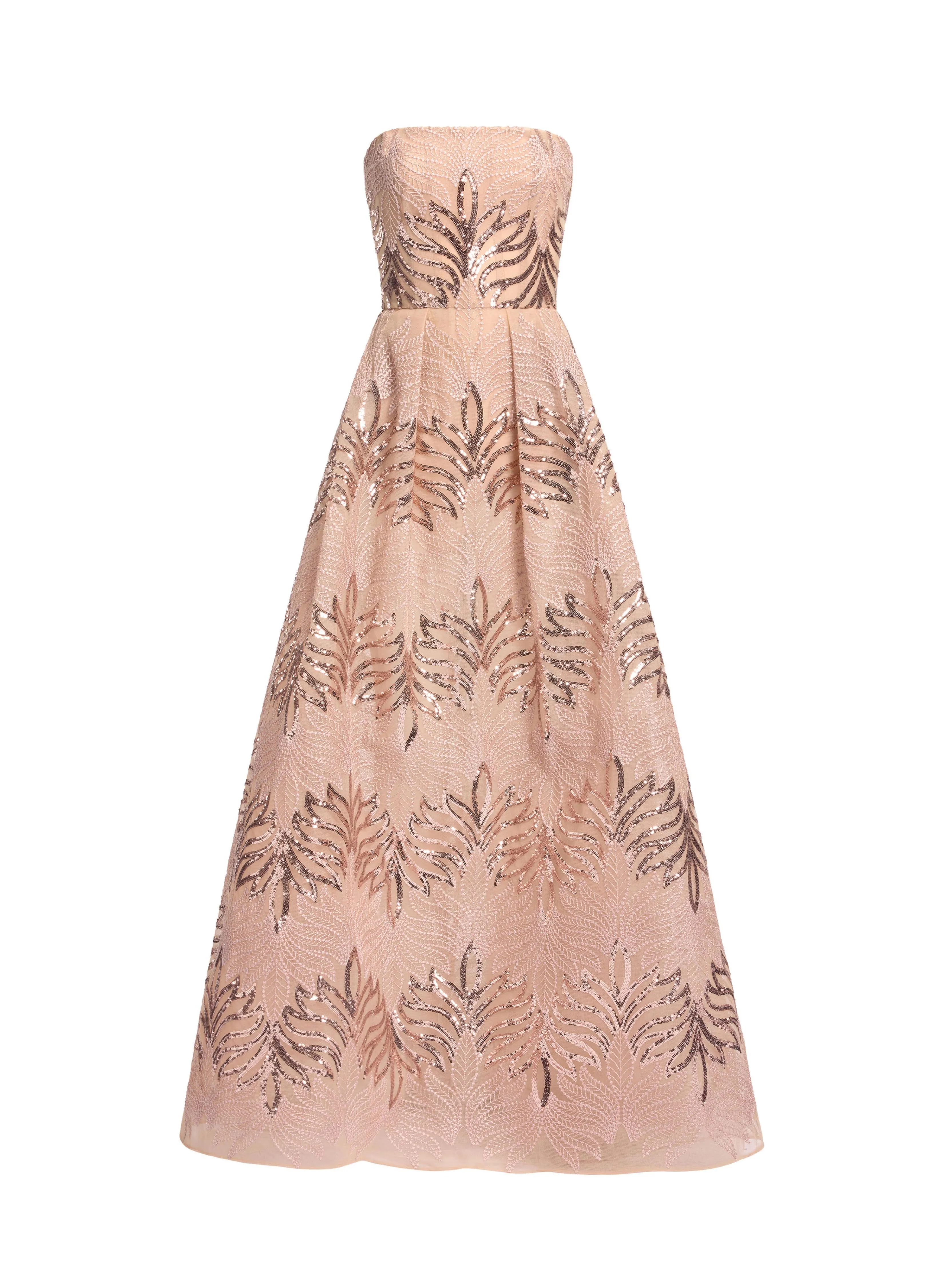 Sequin Embroidered Strapless Gown sold by Elie Saab product image thumbnail 3