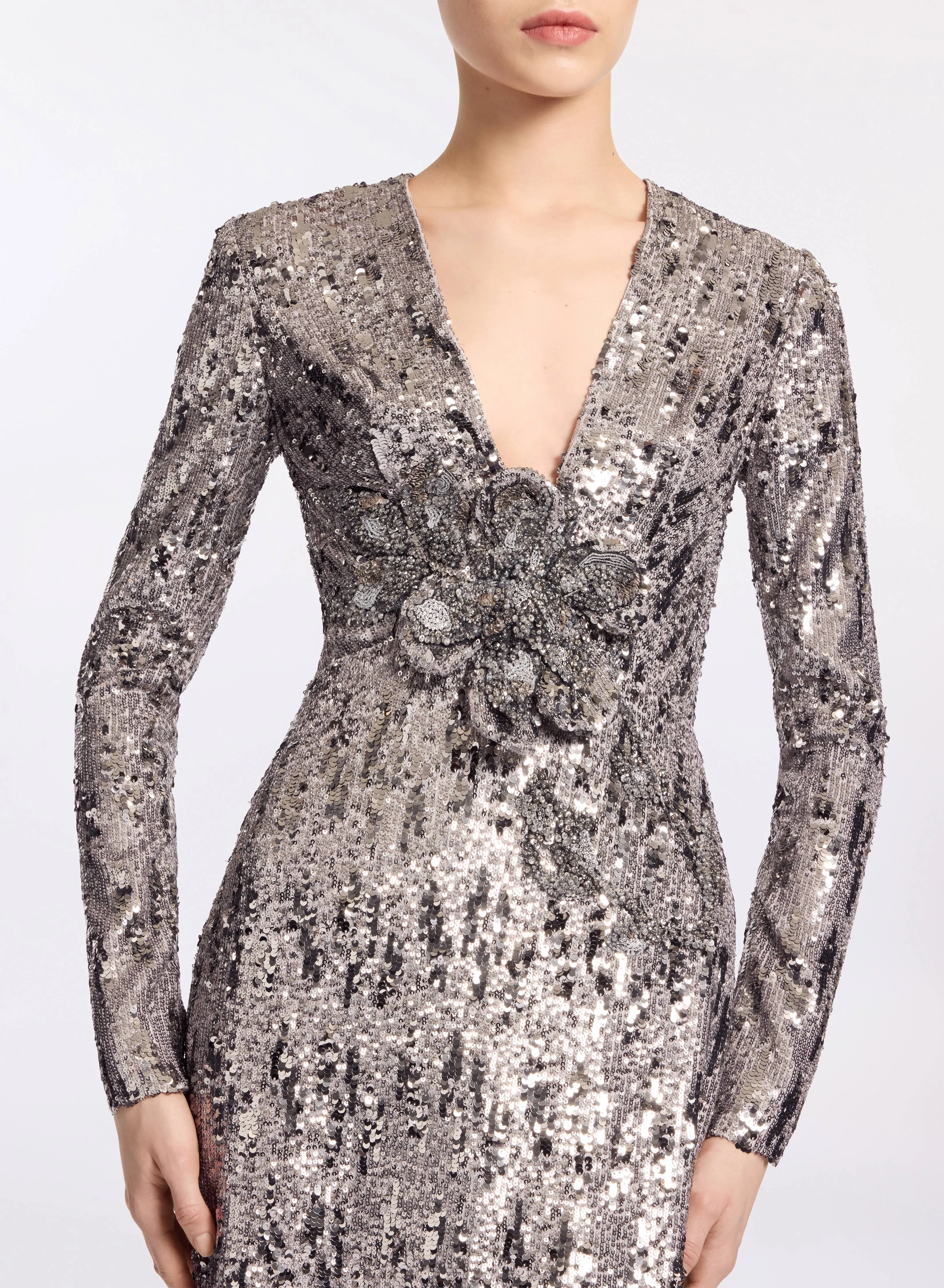 Sequin Embellished Open-Back Dress sold by Elie Saab product image thumbnail 5