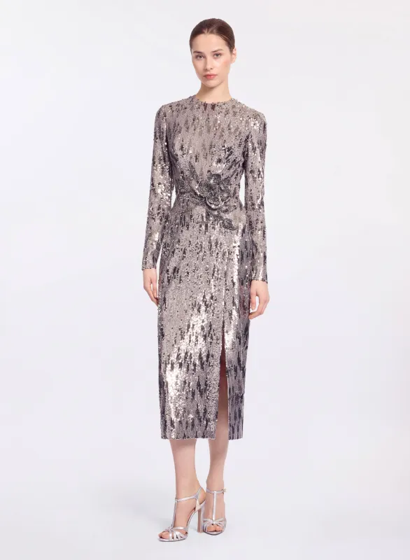 Sequin Embellished Long Dress sold by Elie Saab