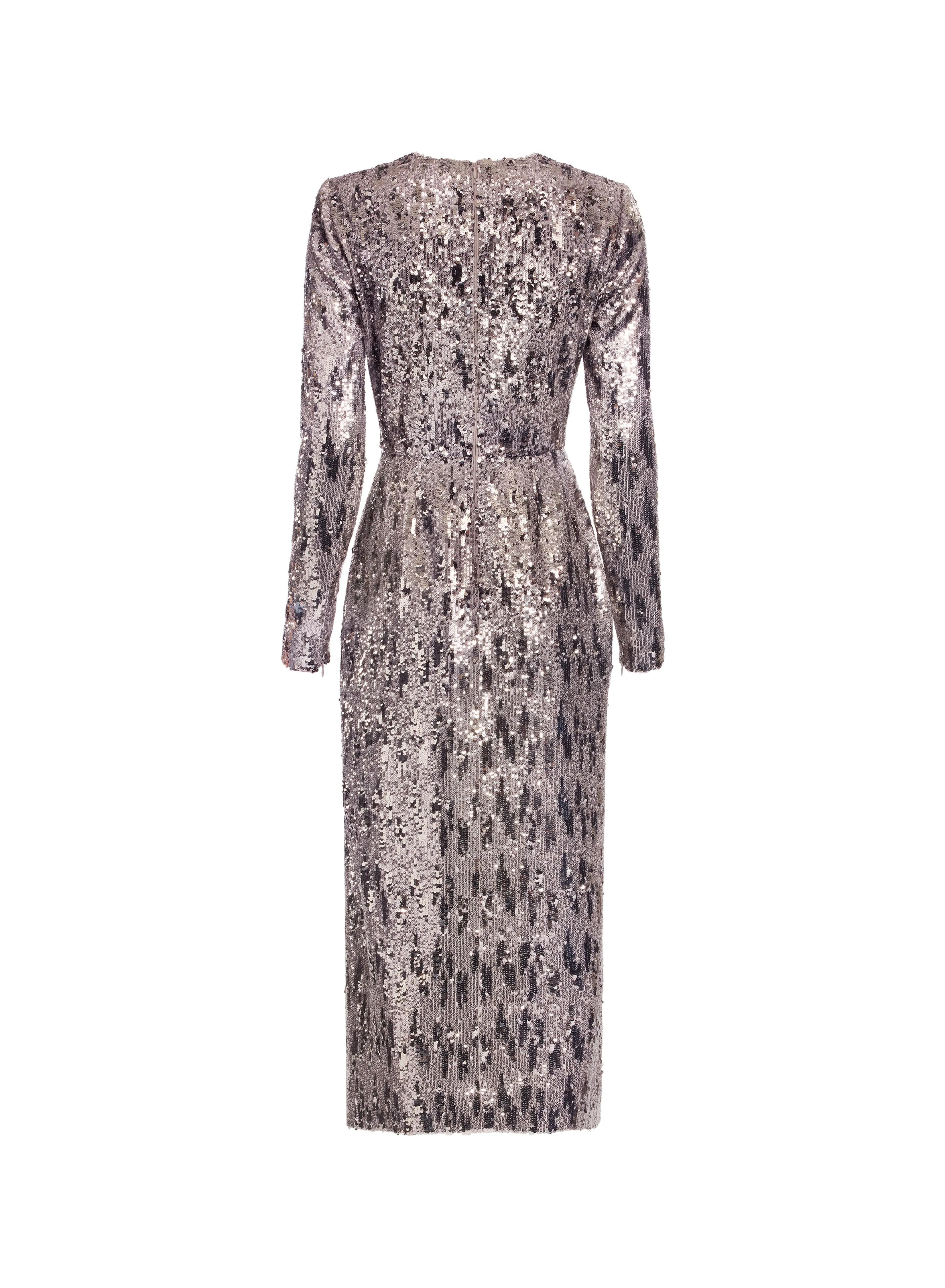 Sequin Embellished Long Dress sold by Elie Saab product image thumbnail 4