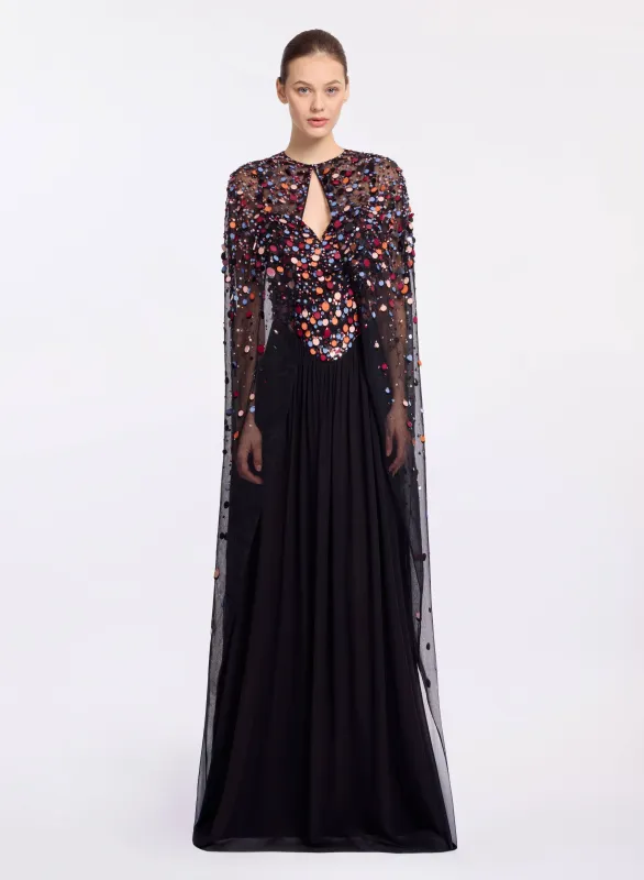 Sequin Embroidered Cape sold by Elie Saab
