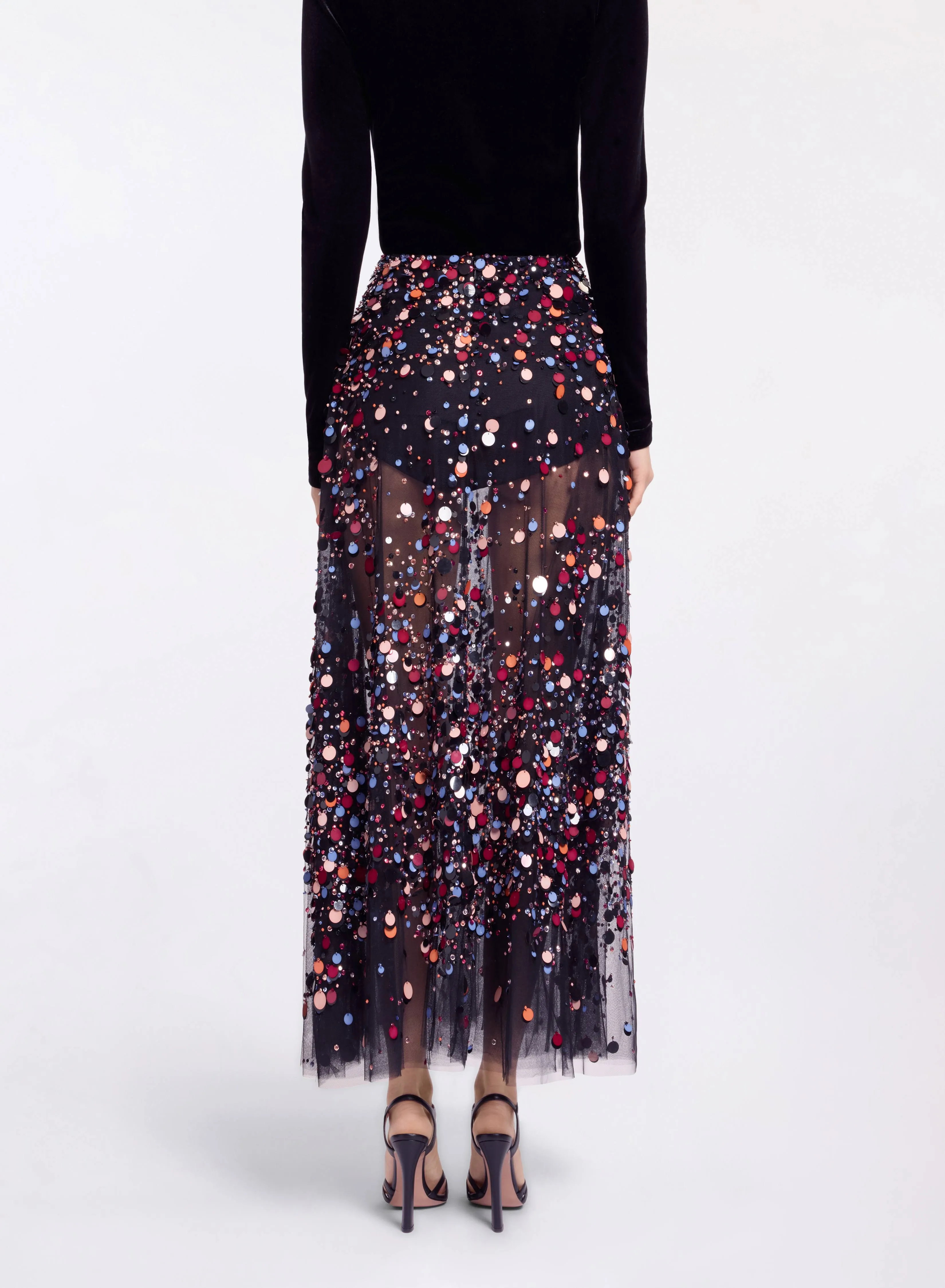 Bead Embroidered Multicolor Skirt sold by Elie Saab product image thumbnail 2