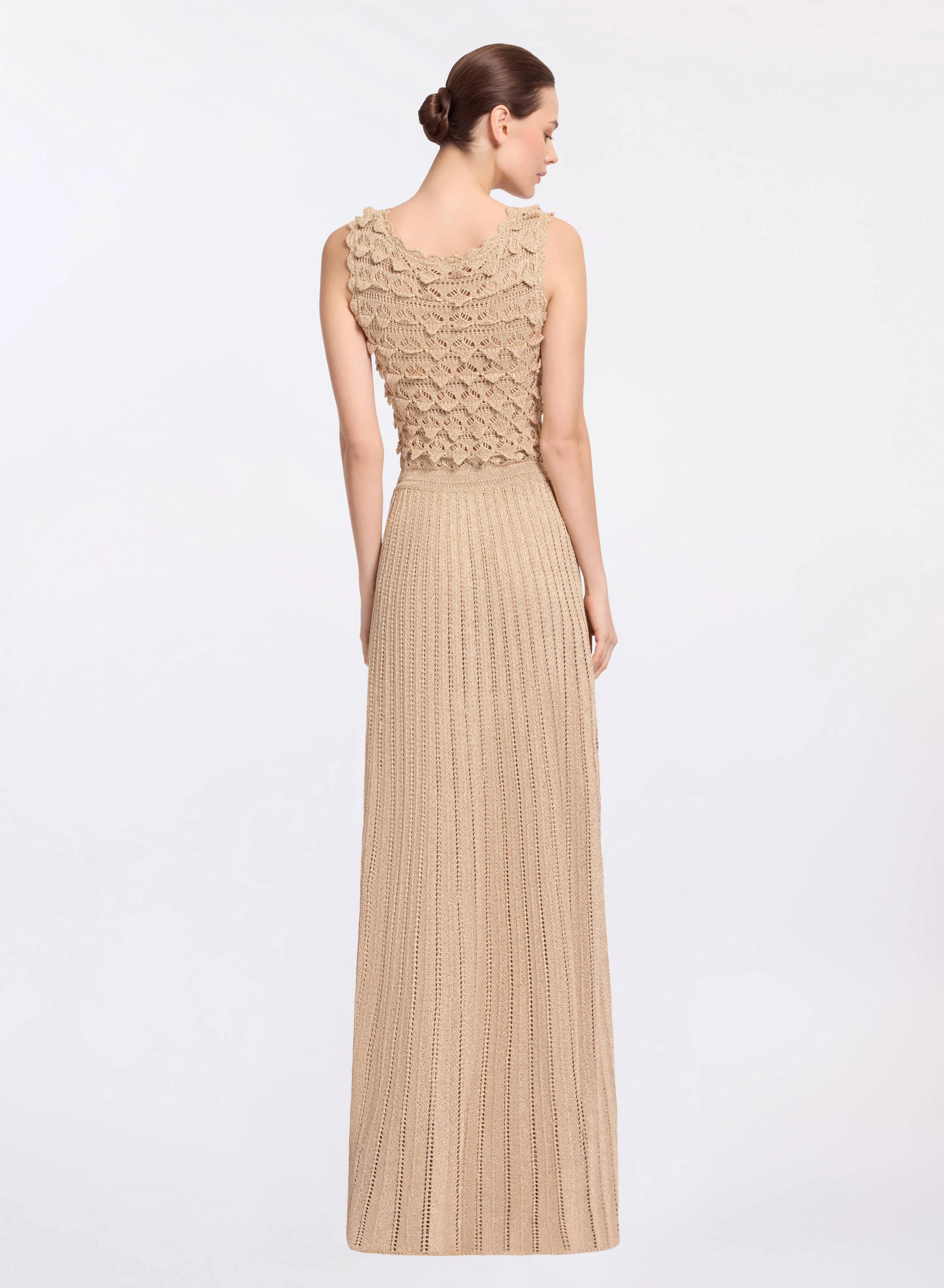 Gold Crochet Dress sold by Elie Saab product image thumbnail 2
