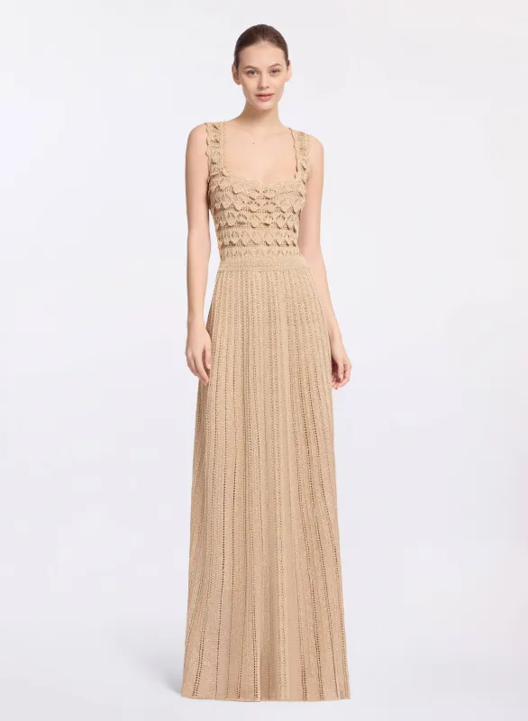Gold Crochet Dress sold by Elie Saab