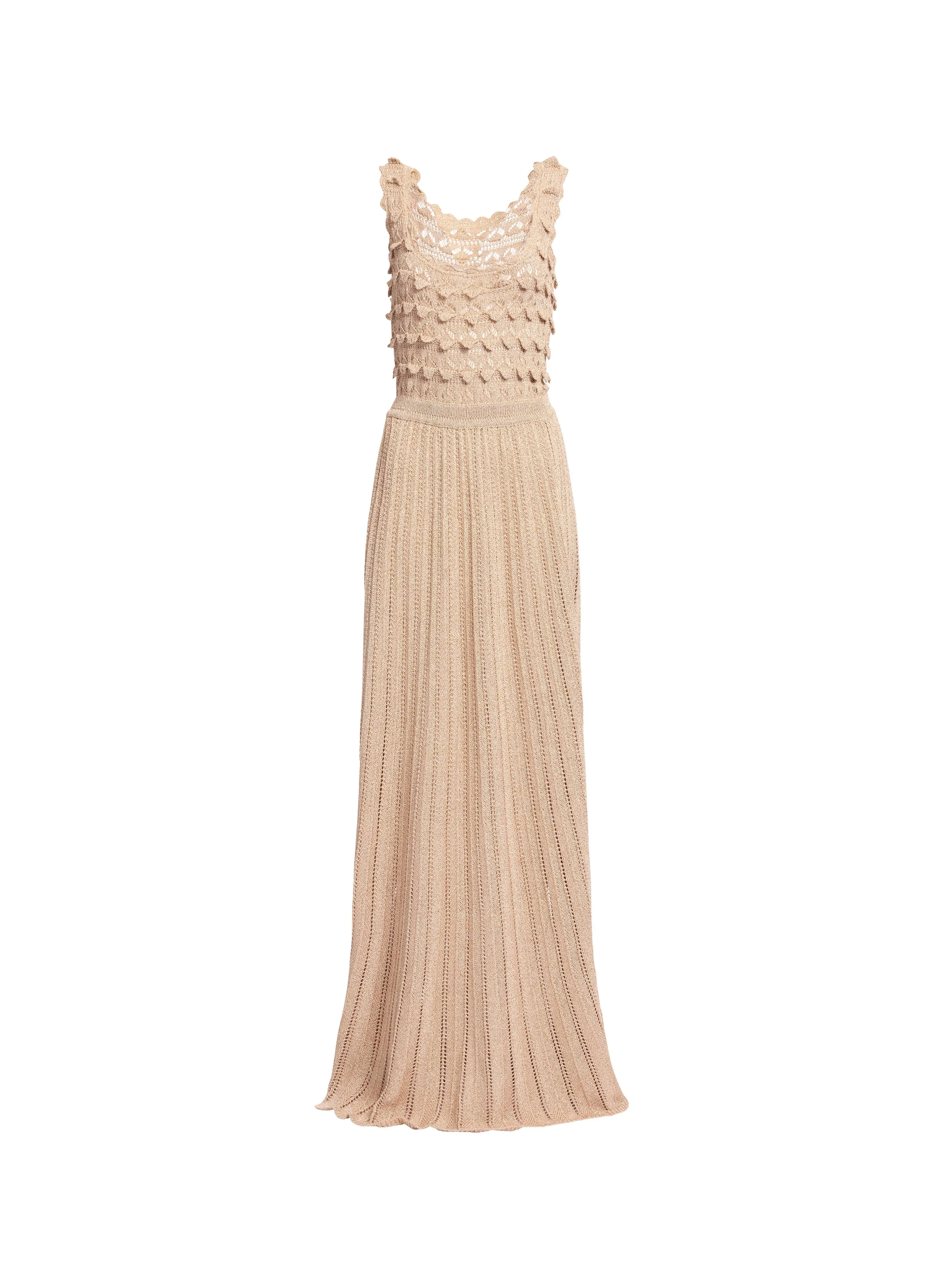 Gold Crochet Dress sold by Elie Saab product image thumbnail 3