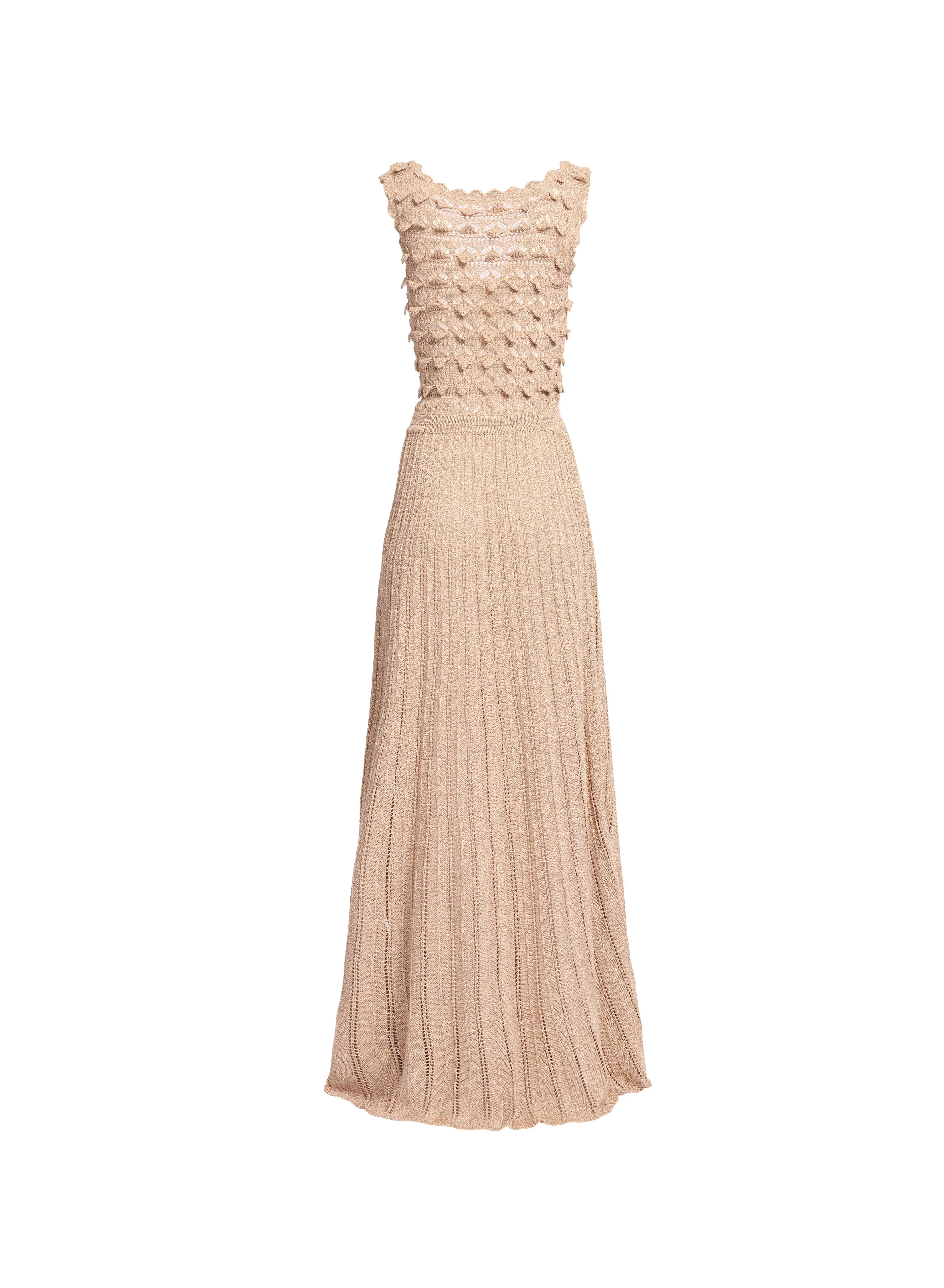 Gold Crochet Dress sold by Elie Saab product image thumbnail 4