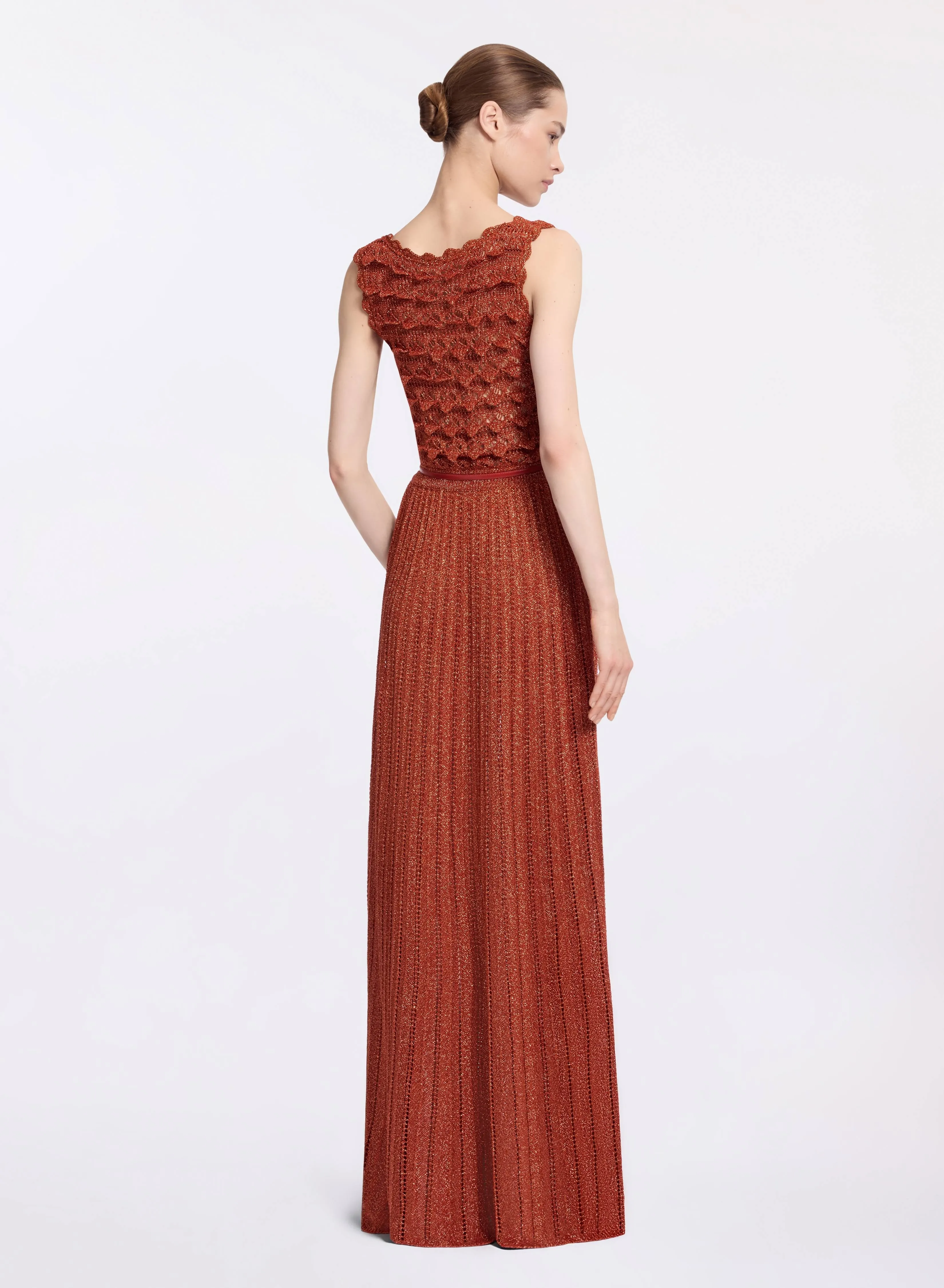 Marchesa Orange Crochet Dress sold by Elie Saab product image thumbnail 2