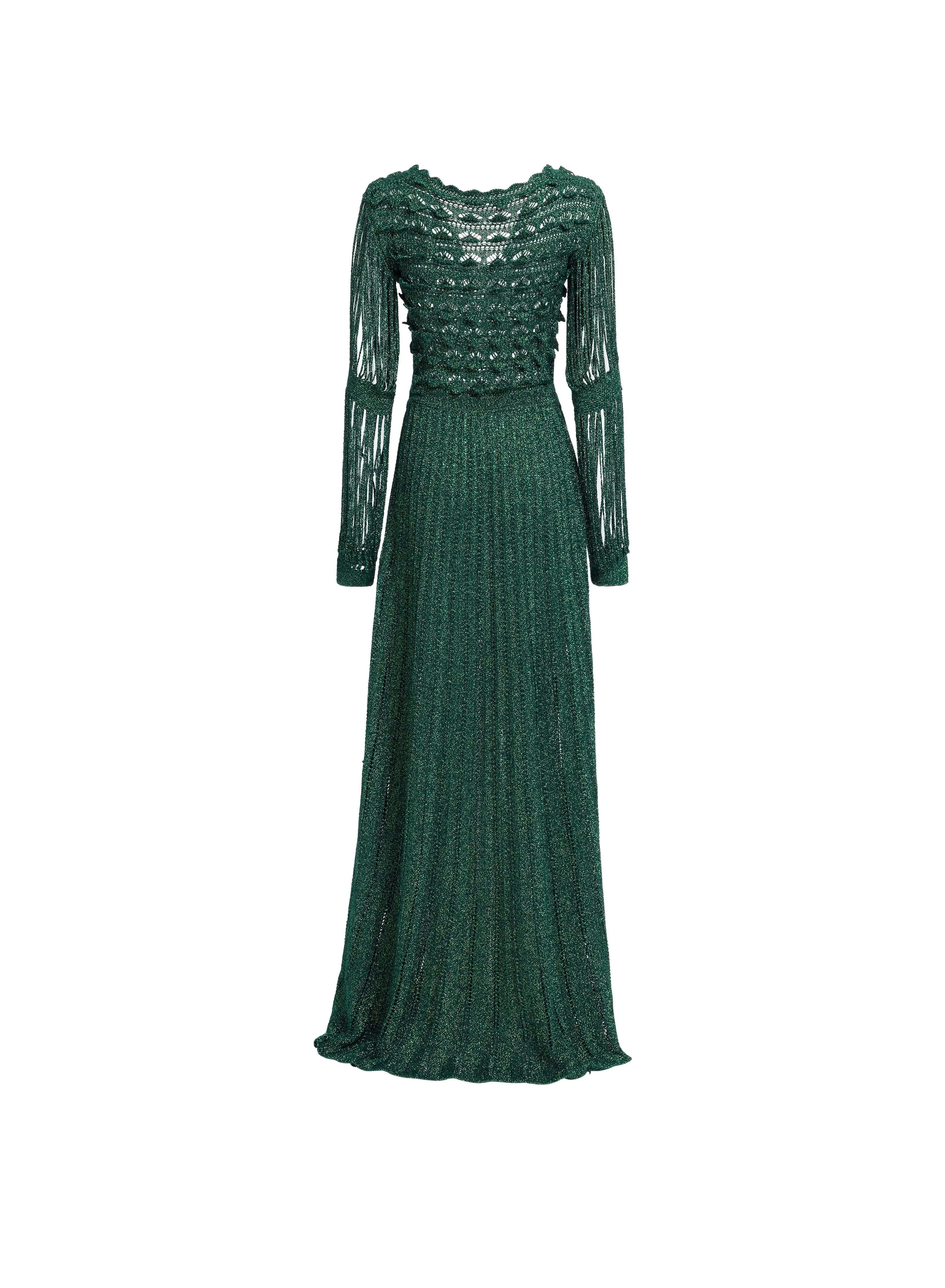 Absinthe Green Crochet Dress sold by Elie Saab product image thumbnail 3