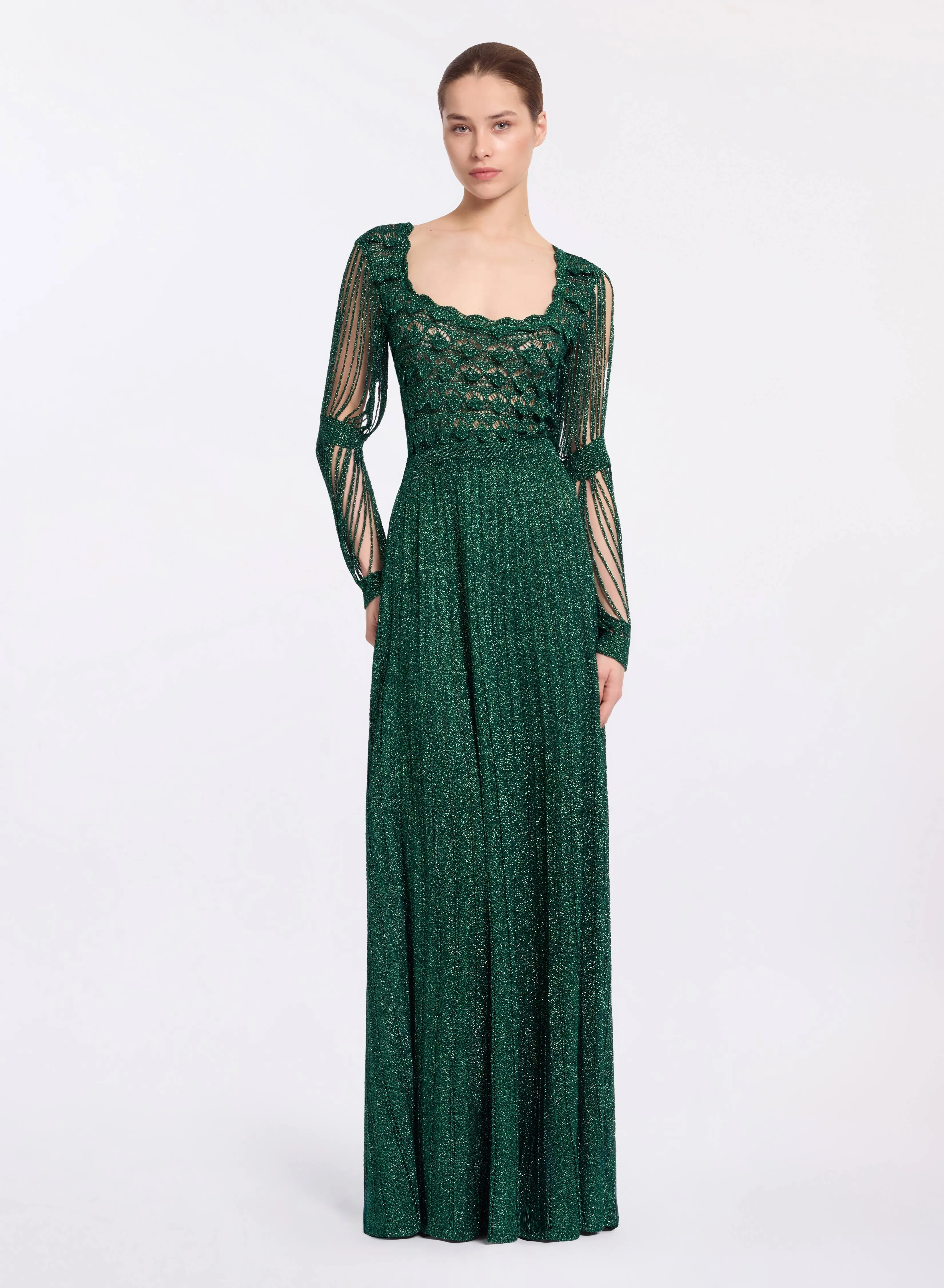 Absinthe Green Crochet Dress sold by Elie Saab