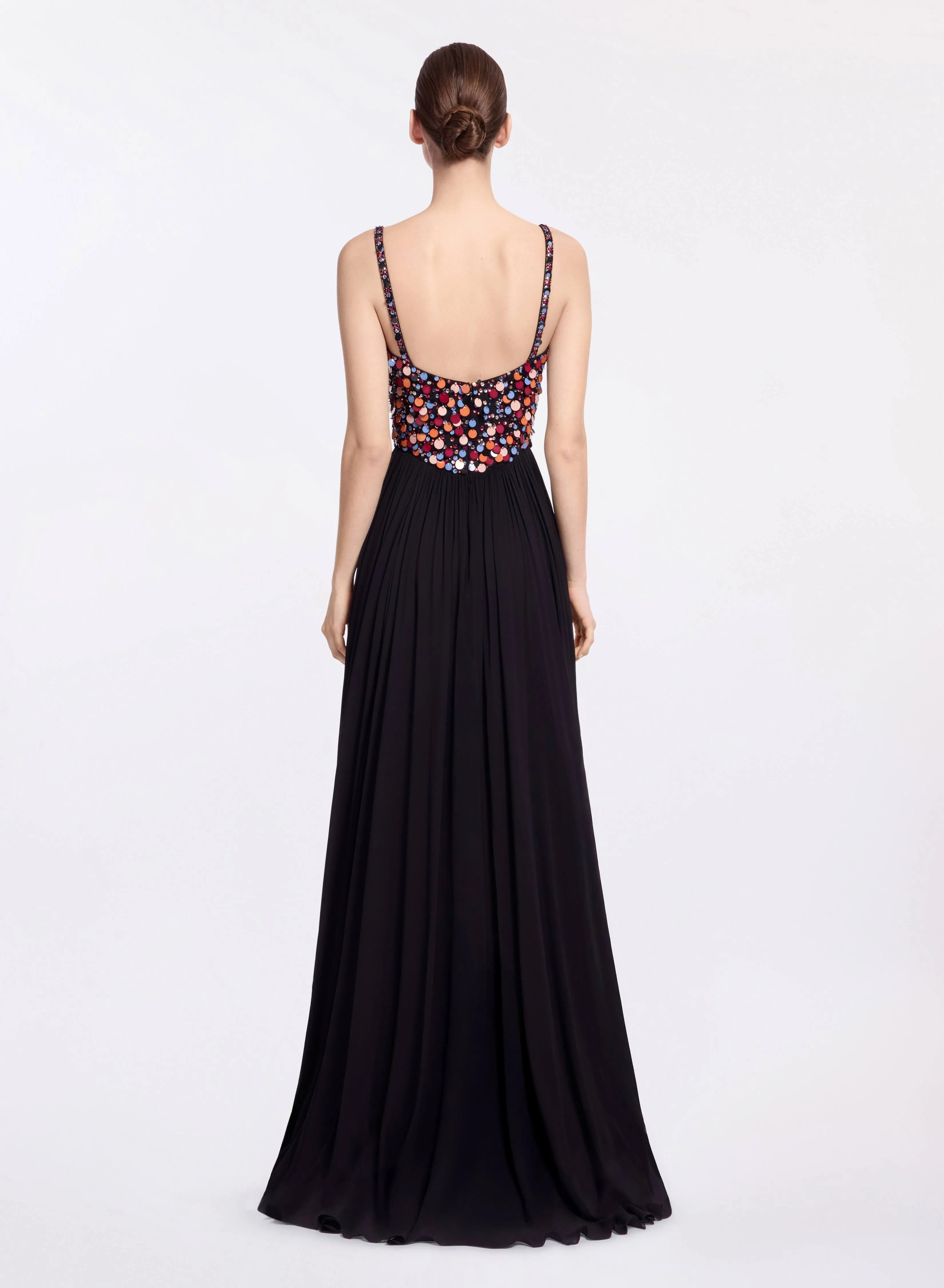 Sequin Embroidered Silk Long Dress sold by Elie Saab product image thumbnail 2