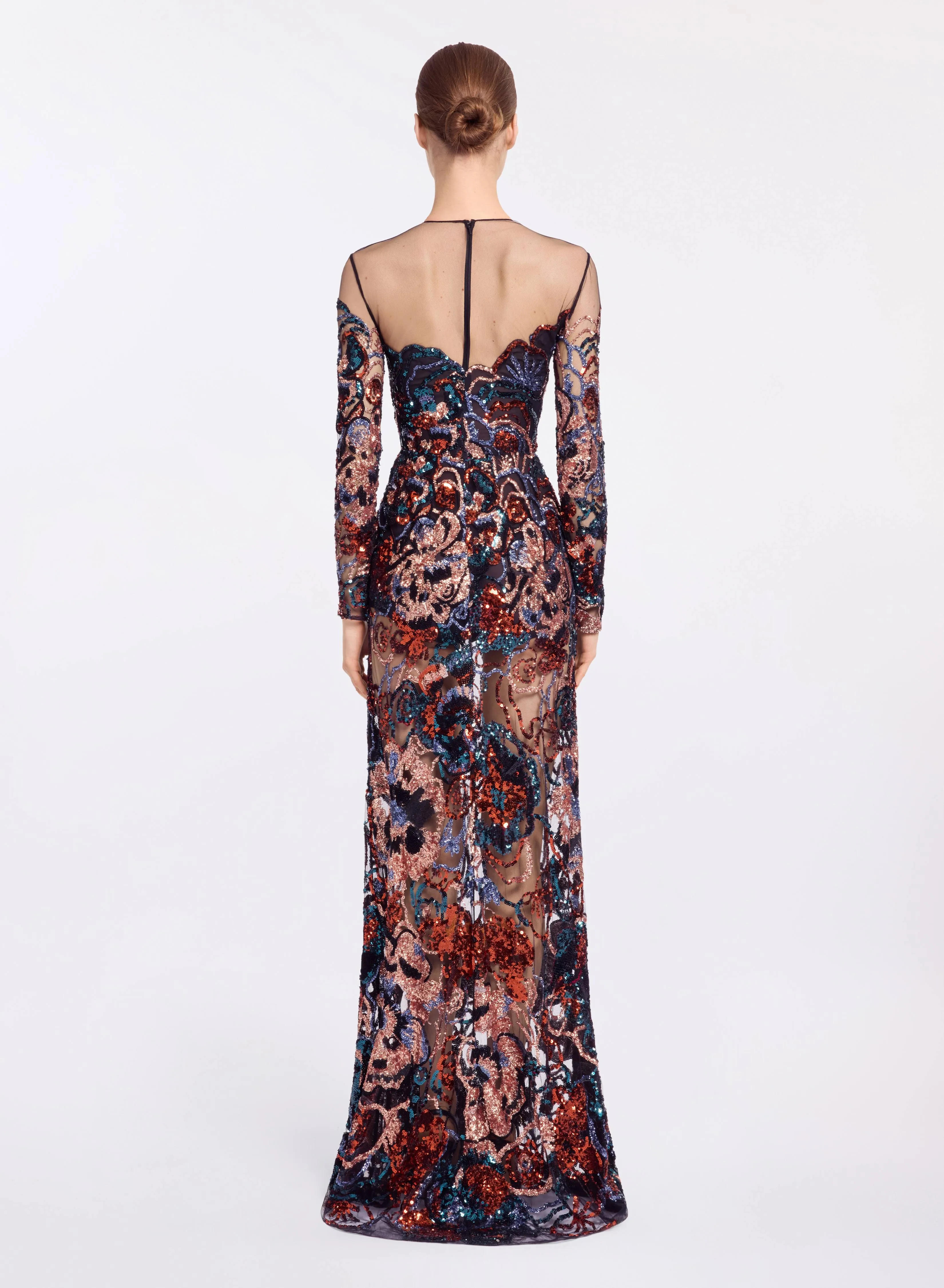 Floral Embroidered Sequin Dress sold by Elie Saab product image thumbnail 2
