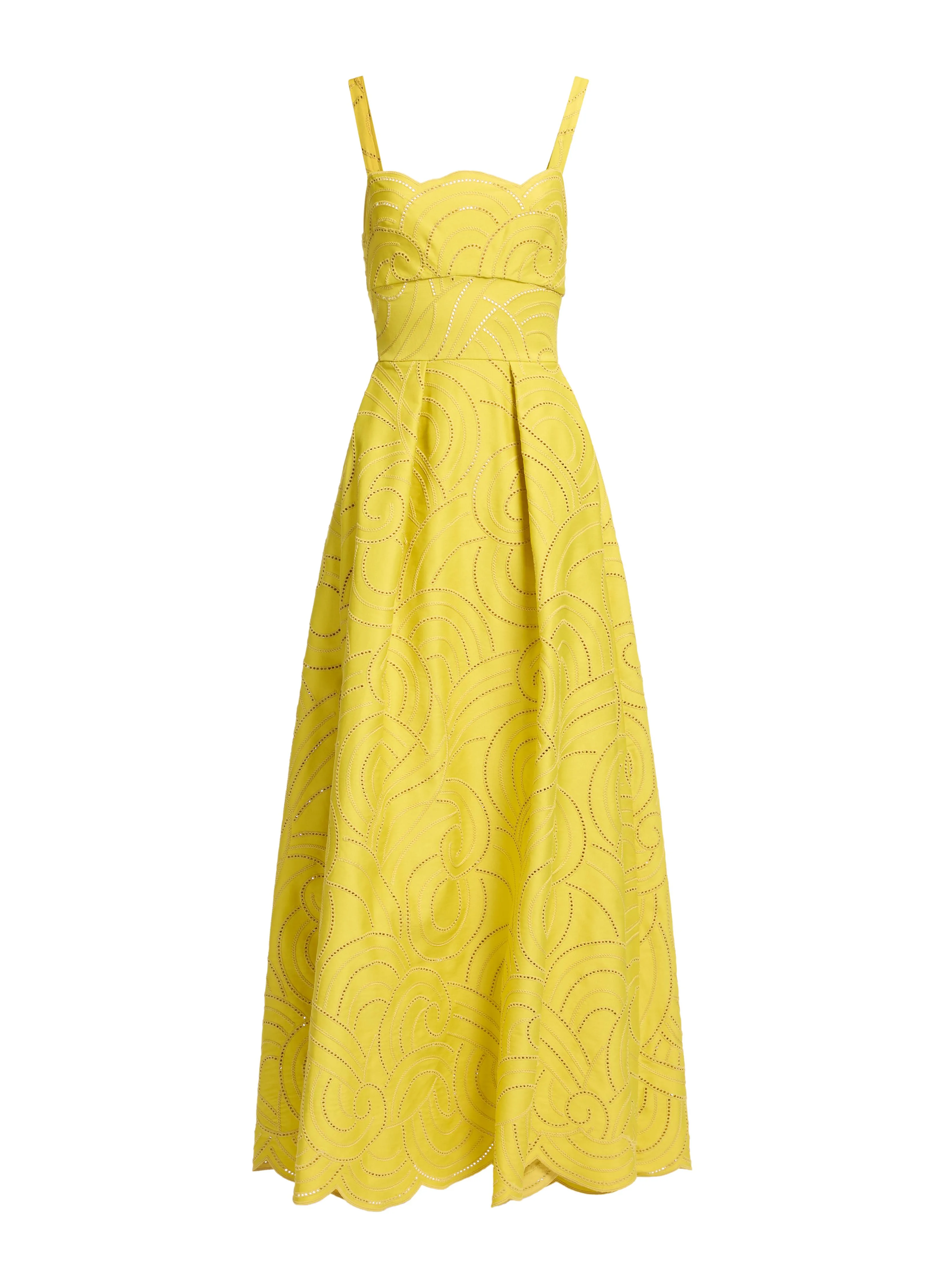Swirl Embroidered Cotton Dress sold by Elie Saab product image thumbnail 3