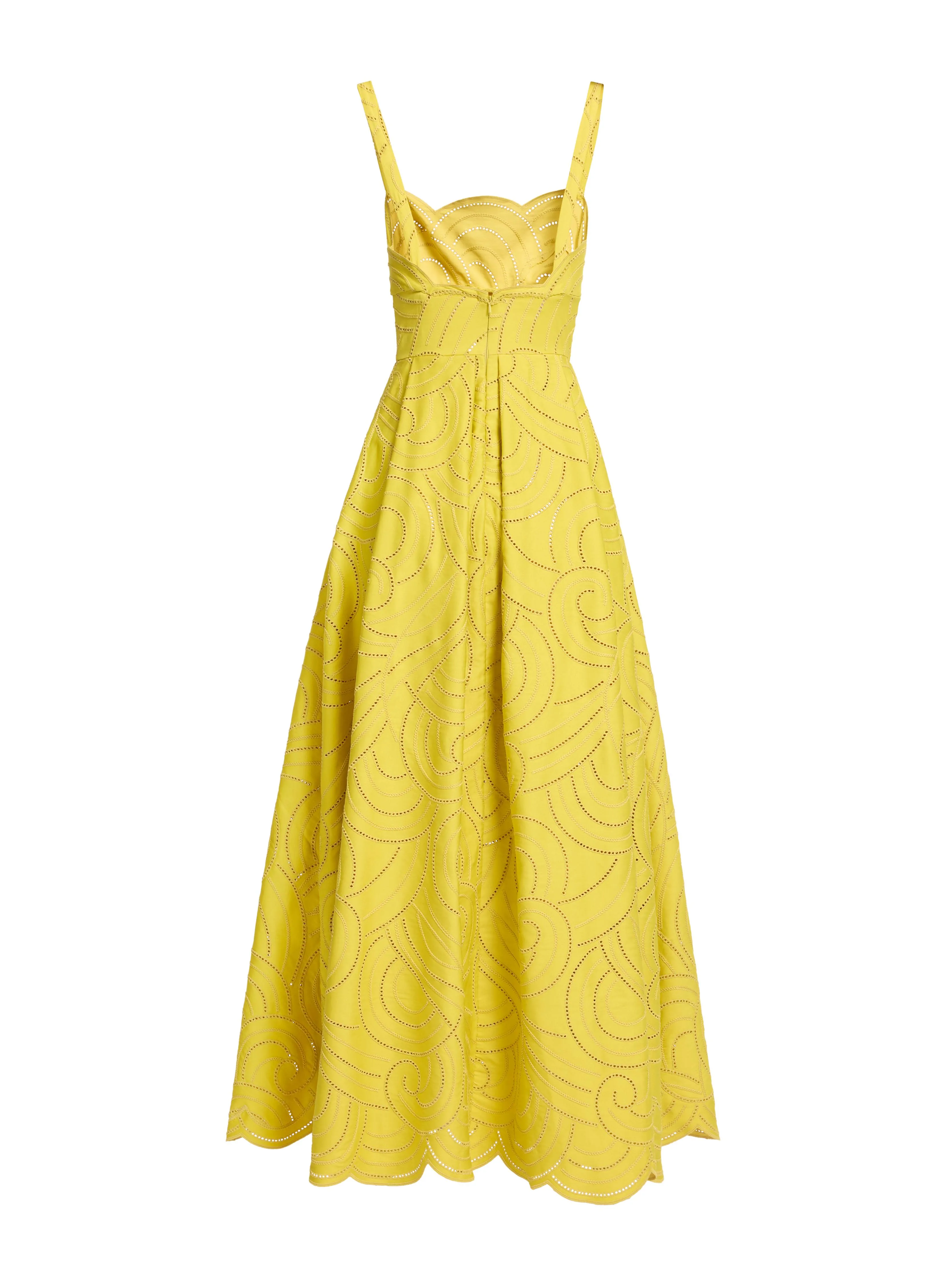 Swirl Embroidered Cotton Dress sold by Elie Saab product image thumbnail 4