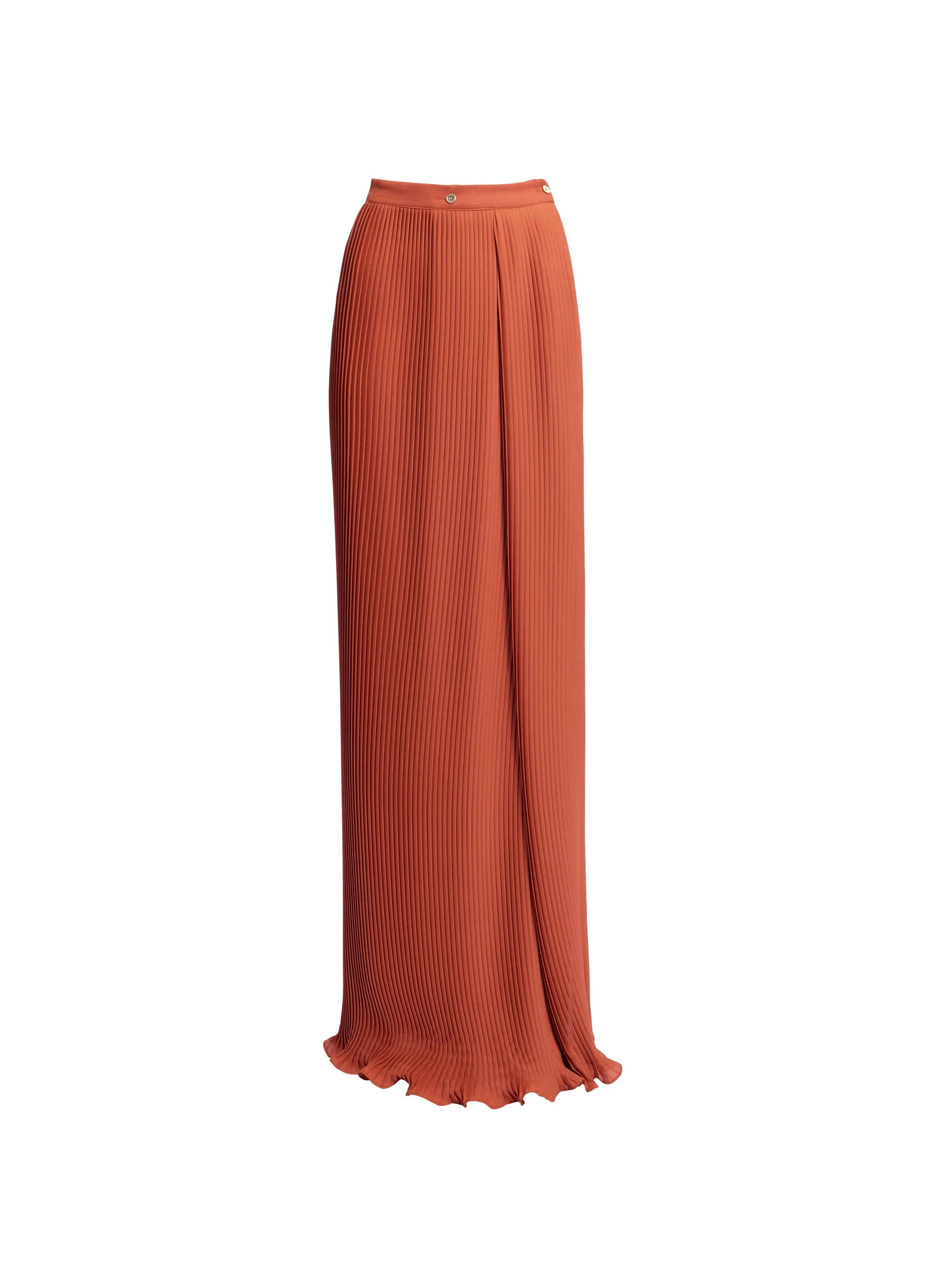 Pleated Chiffon Long Skirt sold by Elie Saab product image thumbnail 4