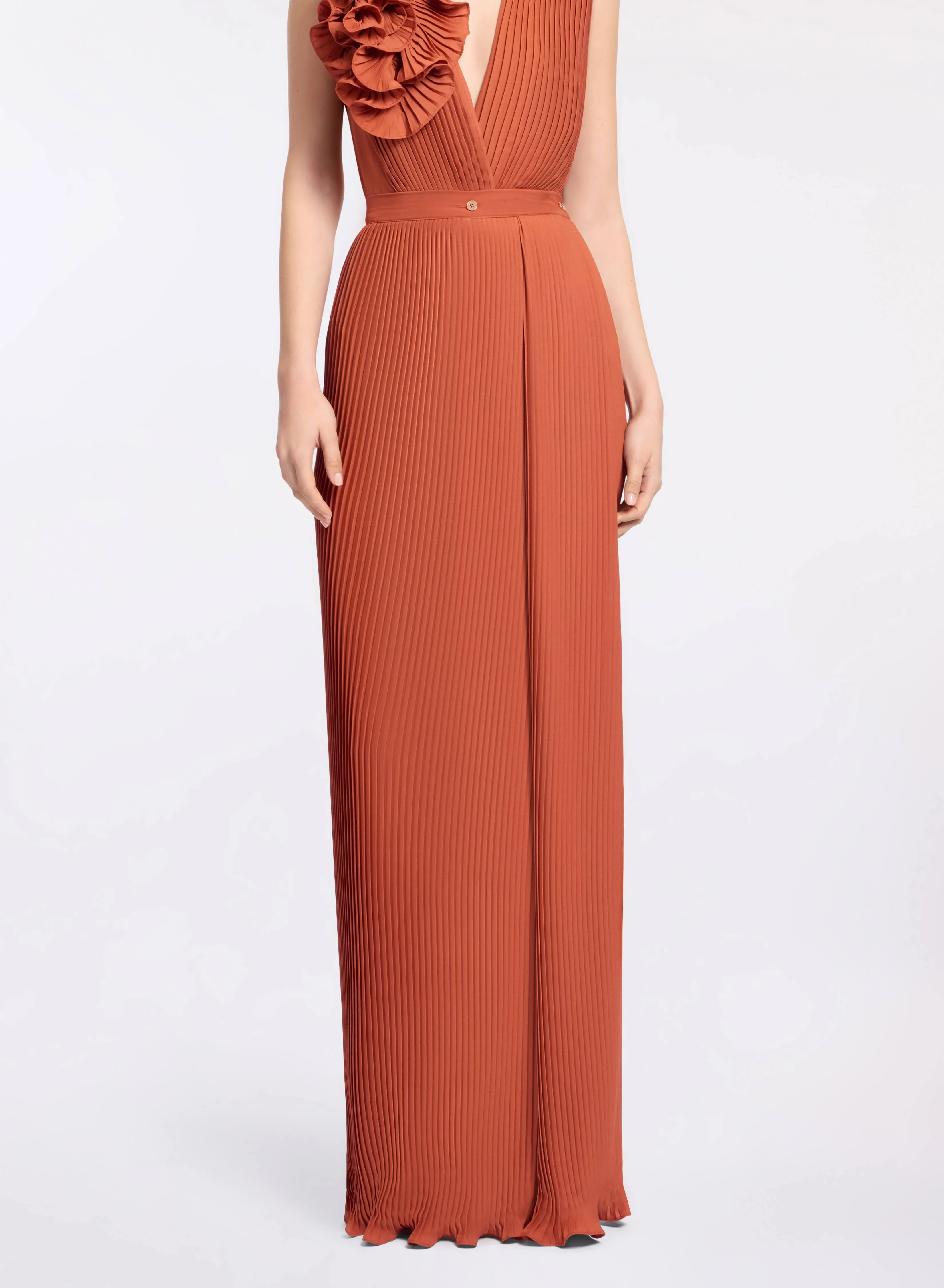 Pleated Chiffon Long Skirt sold by Elie Saab product image thumbnail 3