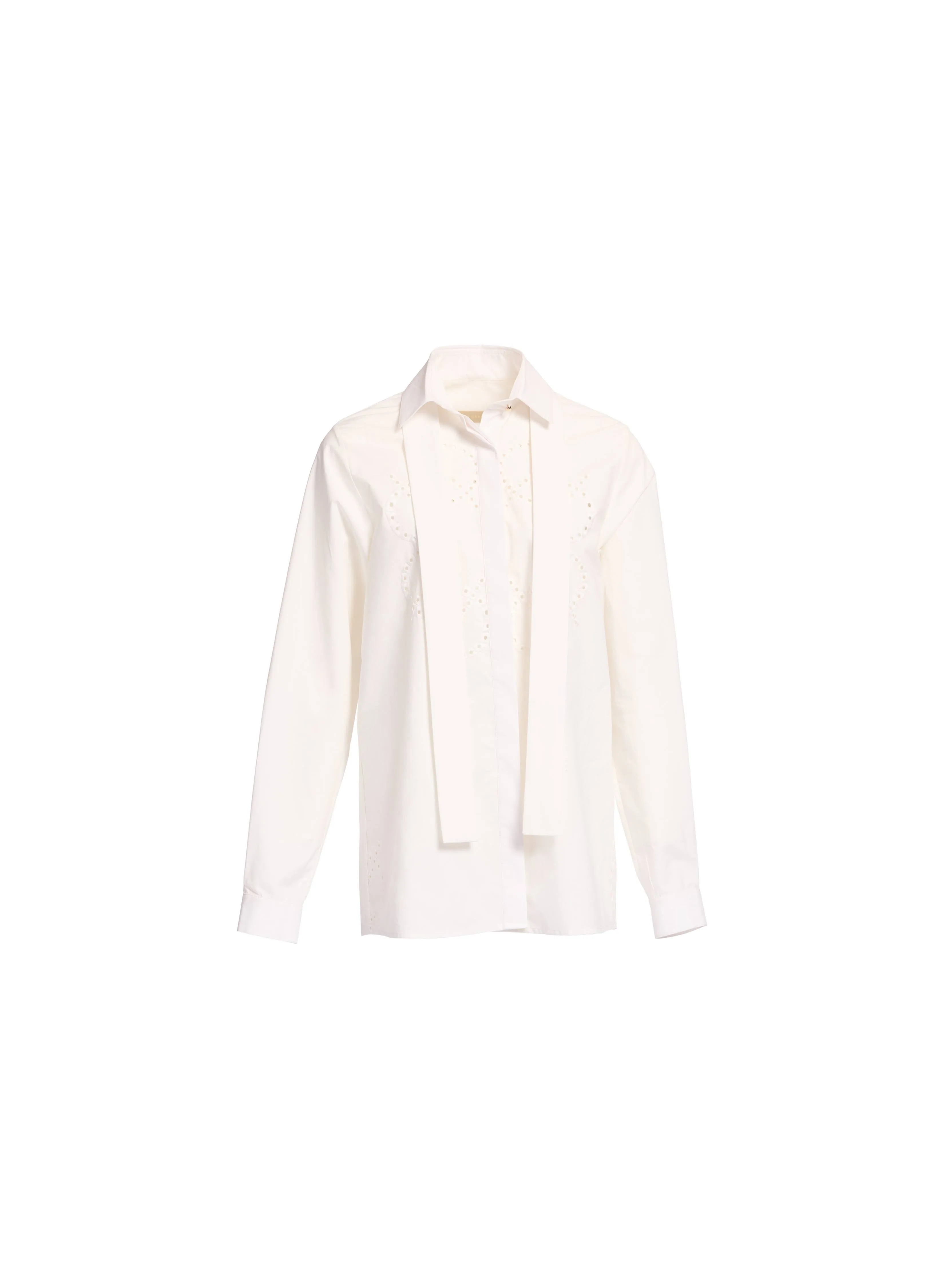Monogram Embroidered Cotton Shirt sold by Elie Saab product image thumbnail 4