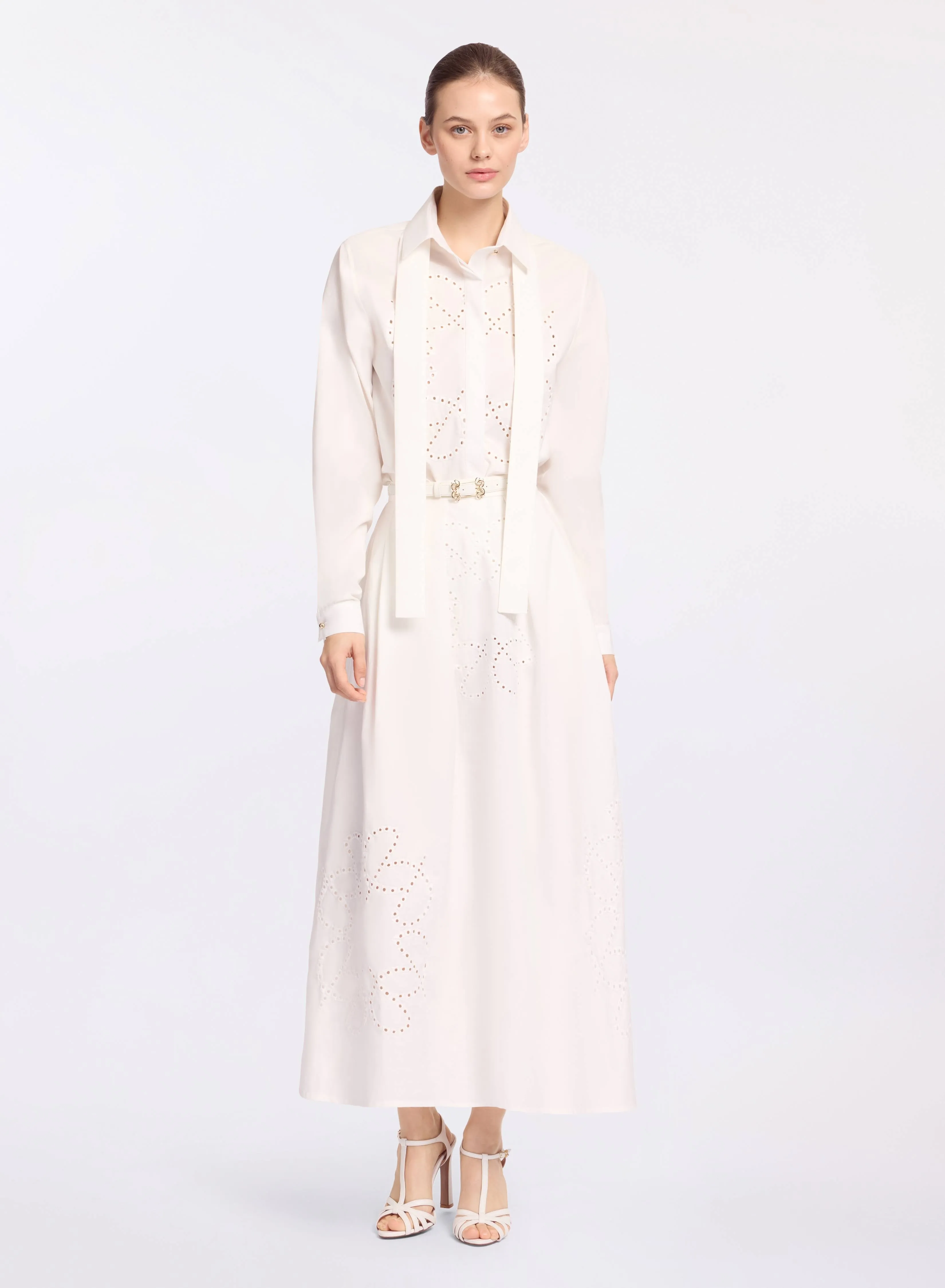 Monogram Embroidered Cotton Shirt sold by Elie Saab product image thumbnail 3