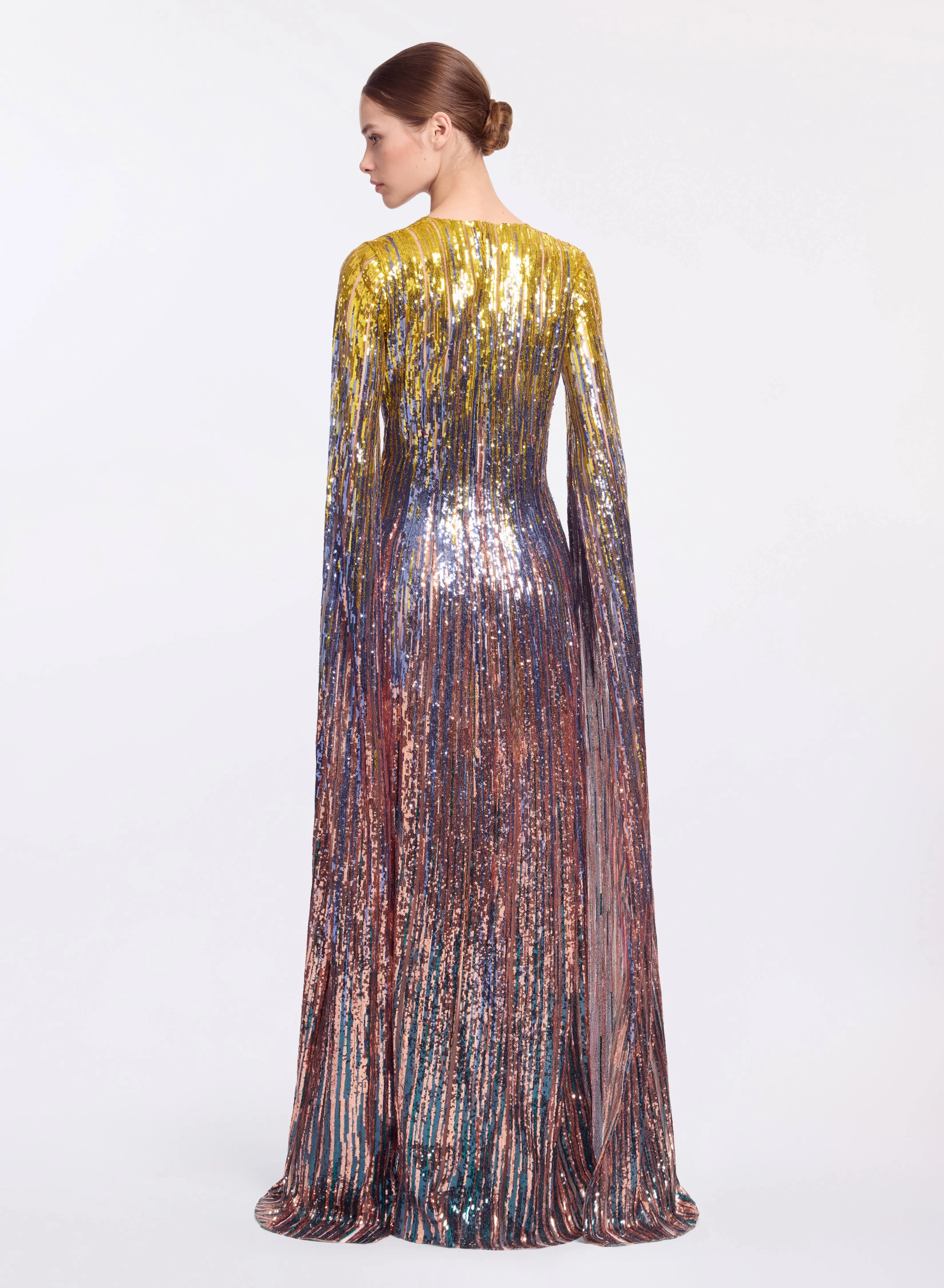 Multicolor Sequin Long Dress sold by Elie Saab product image thumbnail 4