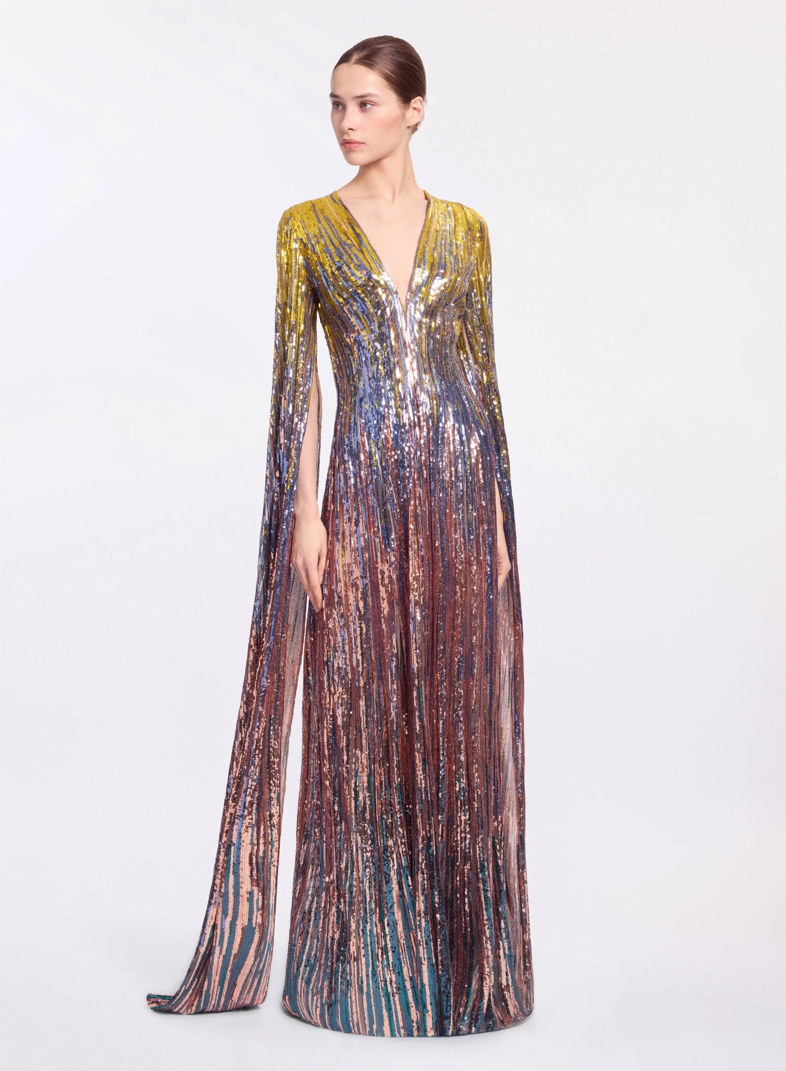 Multicolor Sequin Long Dress sold by Elie Saab