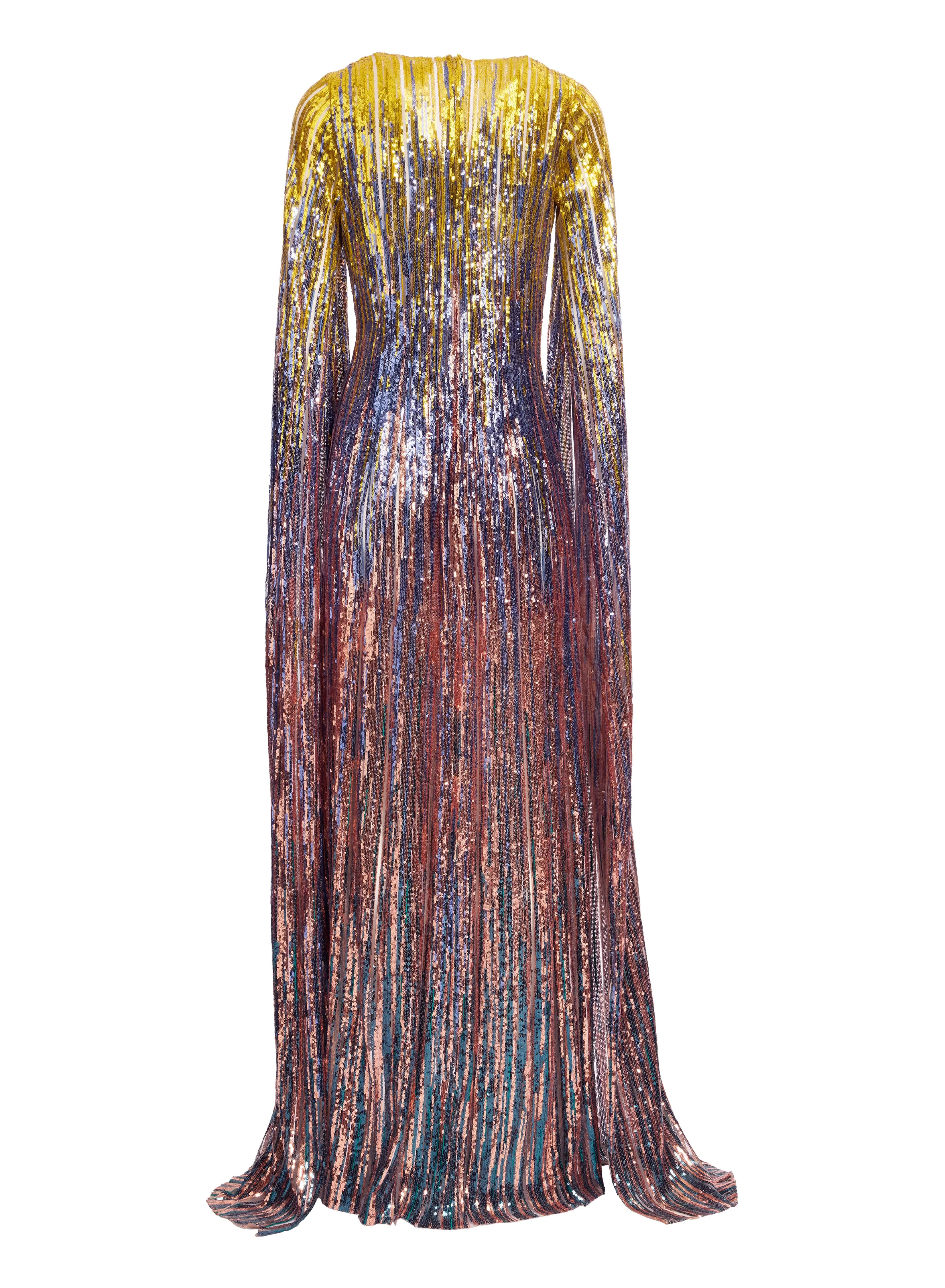 Multicolor Sequin Long Dress sold by Elie Saab product image thumbnail 3
