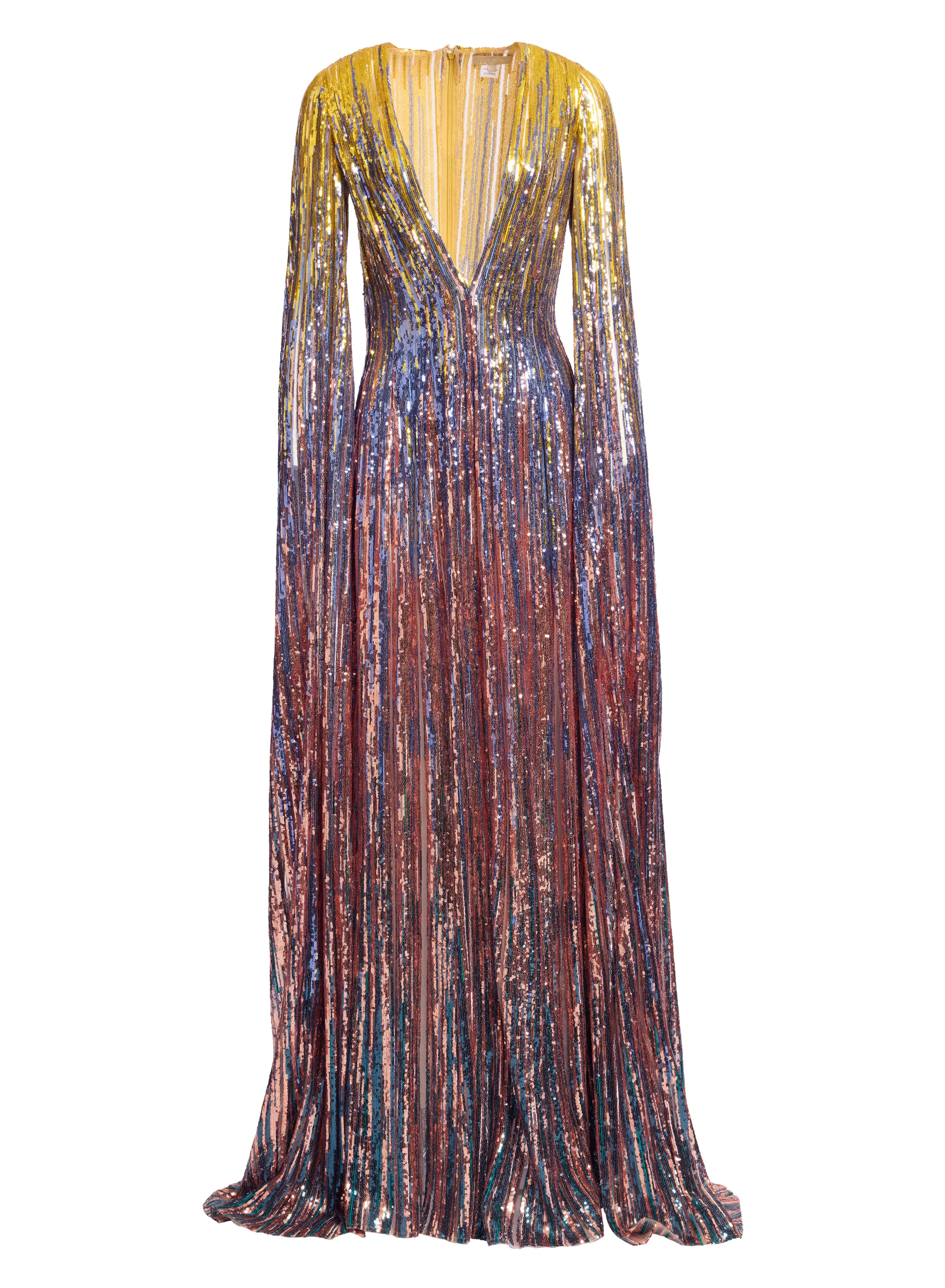 Multicolor Sequin Long Dress sold by Elie Saab product image thumbnail 2