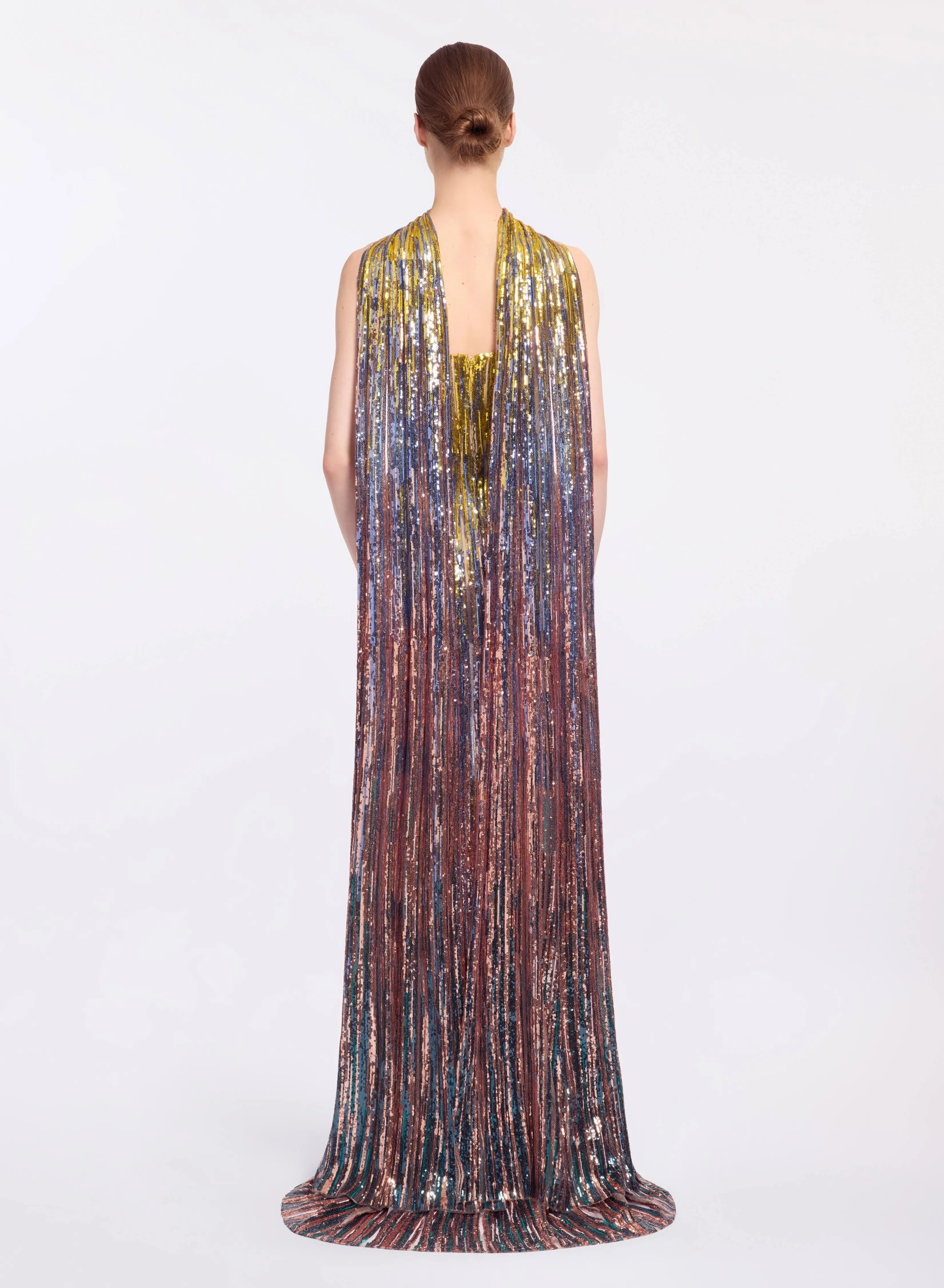 Multicolor Sequin Strapless Dress sold by Elie Saab product image thumbnail 4