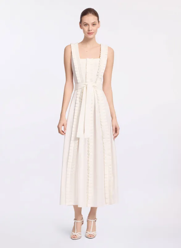 Pleated Ruffle Midi Dress sold by Elie Saab